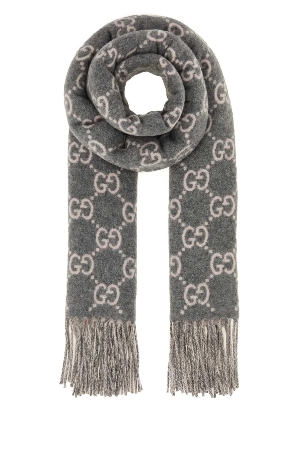 Gucci Women Embroidered Cashmere Reversible Scarf
