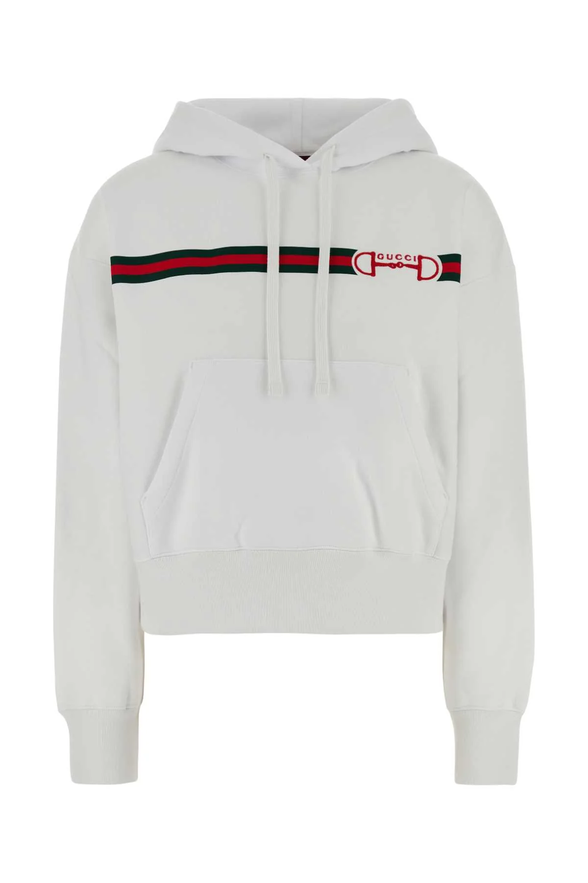 Gucci Women White Cotton Sweatshirt