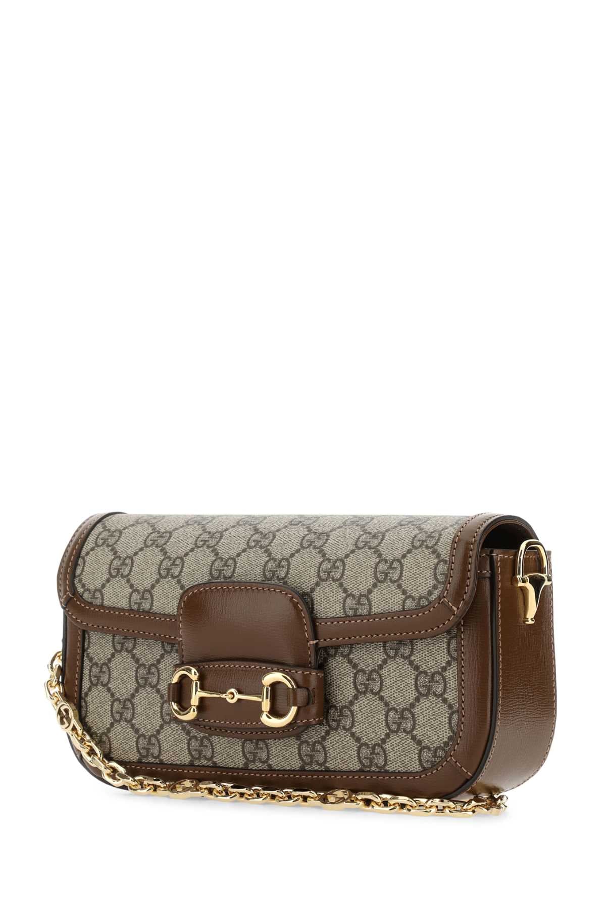 Gucci Women Leather And Gg Fabric Handbag - Image 2