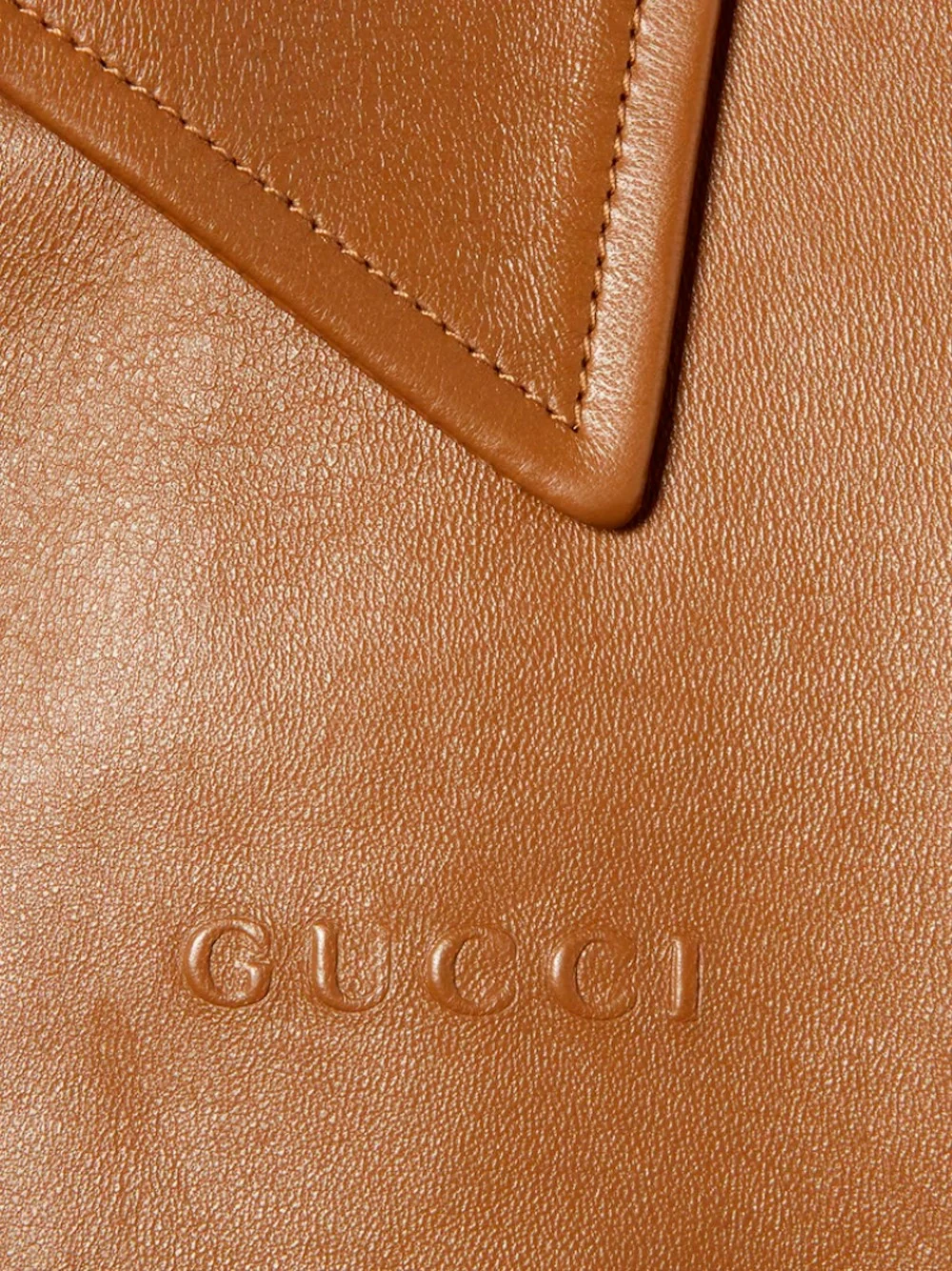 Gucci Women Leather Bomber Jacket - Image 4