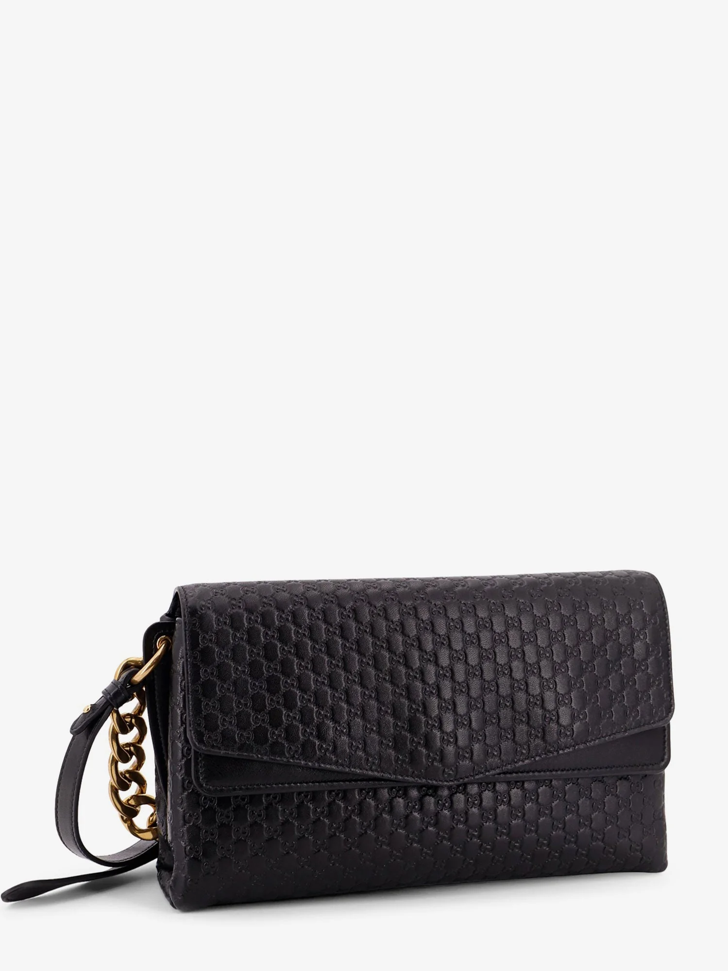 Gucci Women Leather Crossbody Bag With Embossed Gg Motif - Image 4