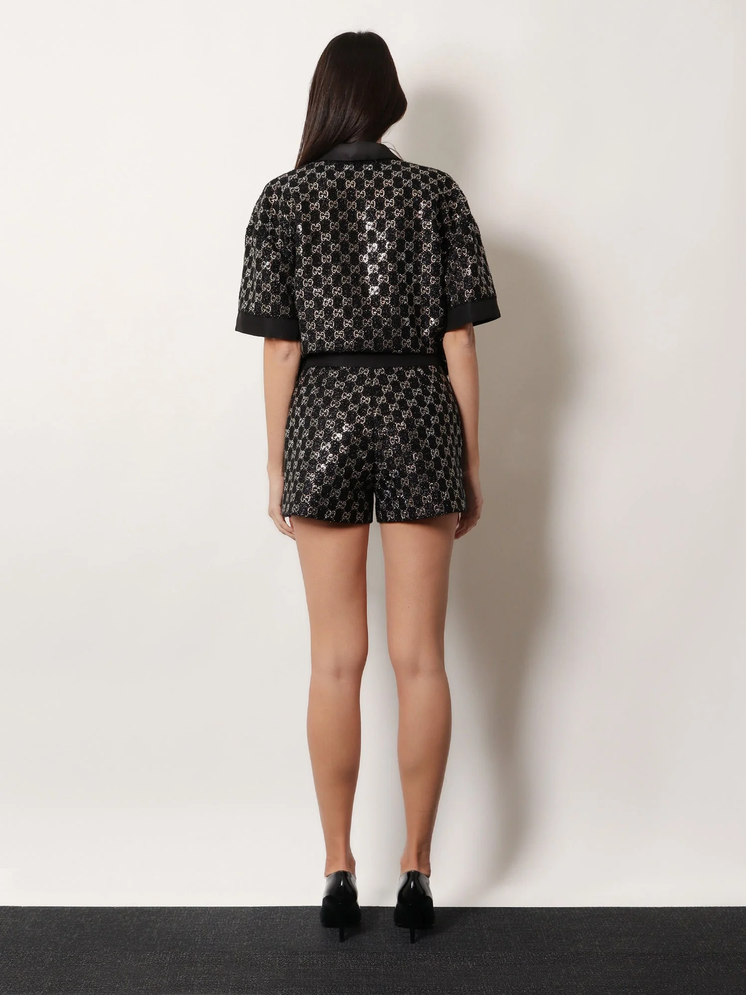 Gucci Women Lightweight Lame Wool Tweed Top - Image 3