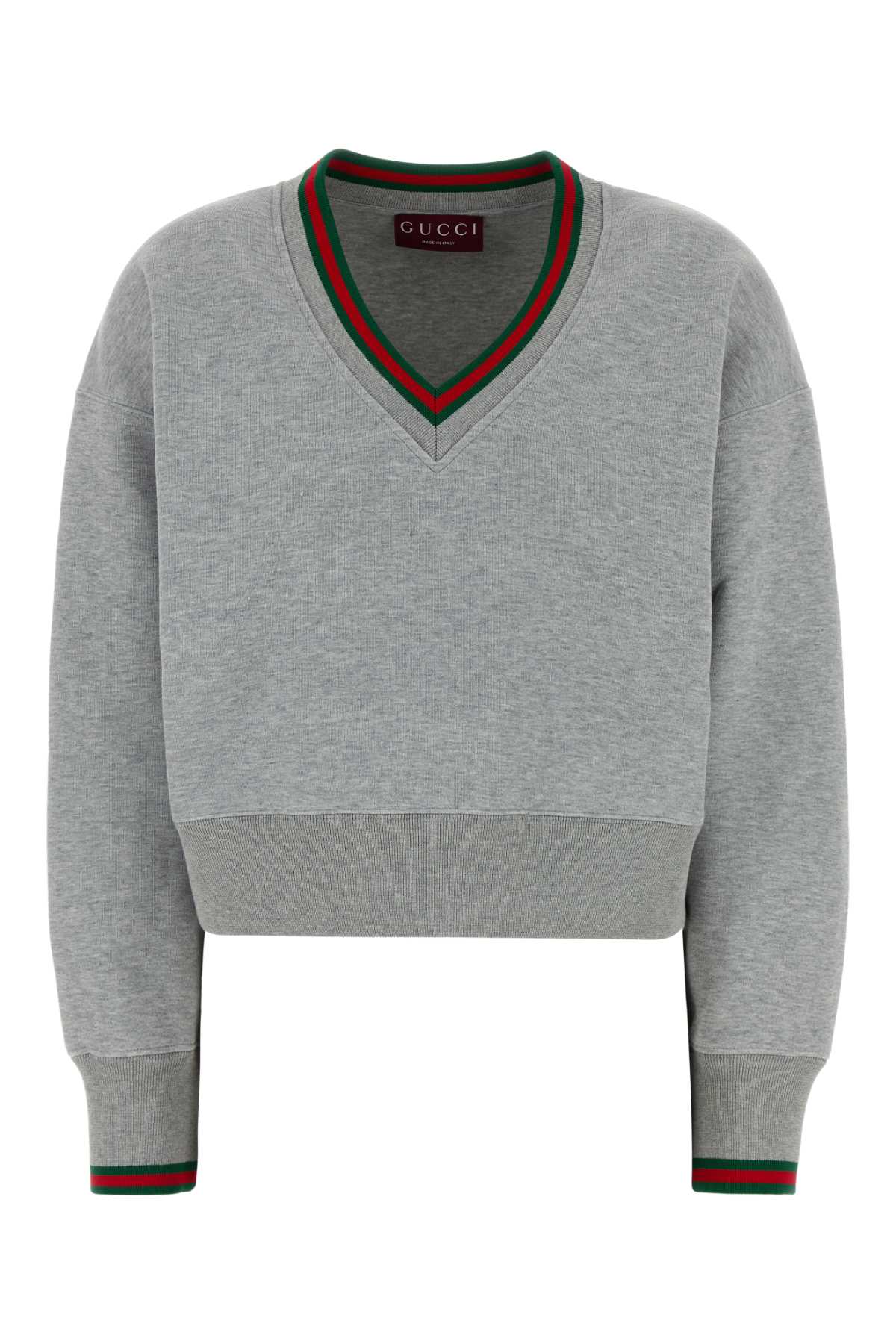 Gucci Women Grey Cotton Blend Sweatshirt