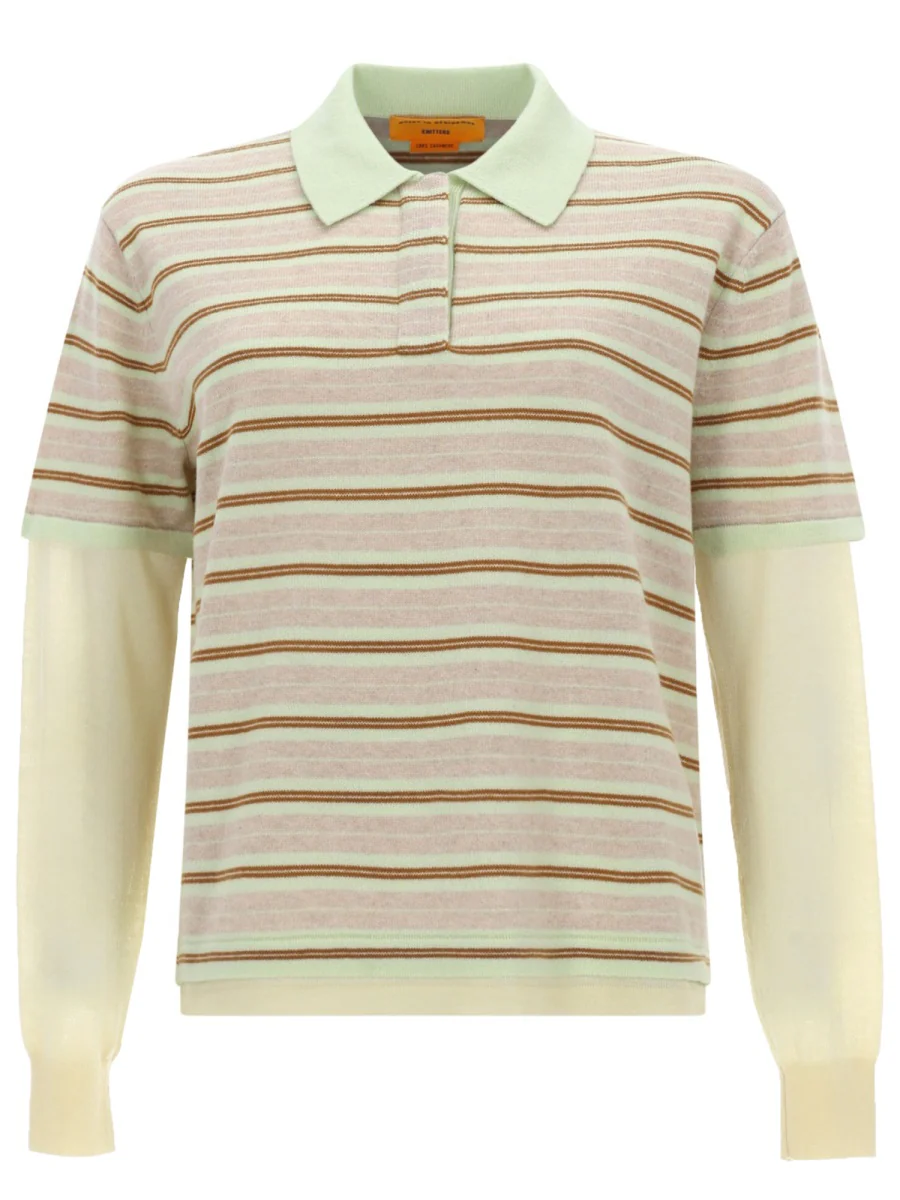 Guest In Residence Women "Layered Stripe Rugby" Polo Shirt