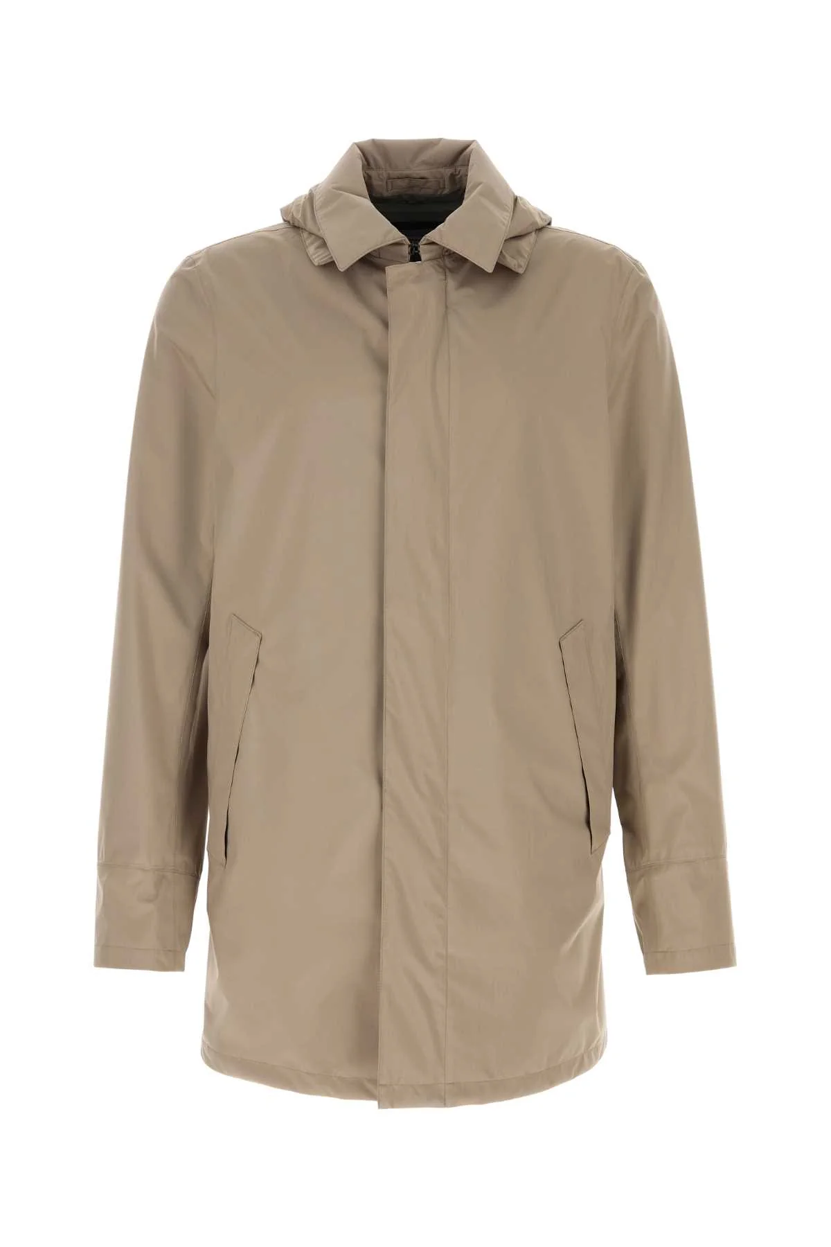 Herno Men Cappuccino Polyester Jacket
