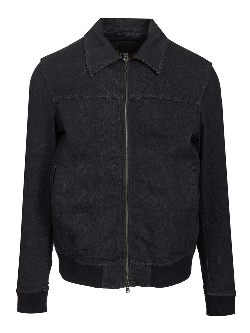 Herno Men Denim Bomber Jacket