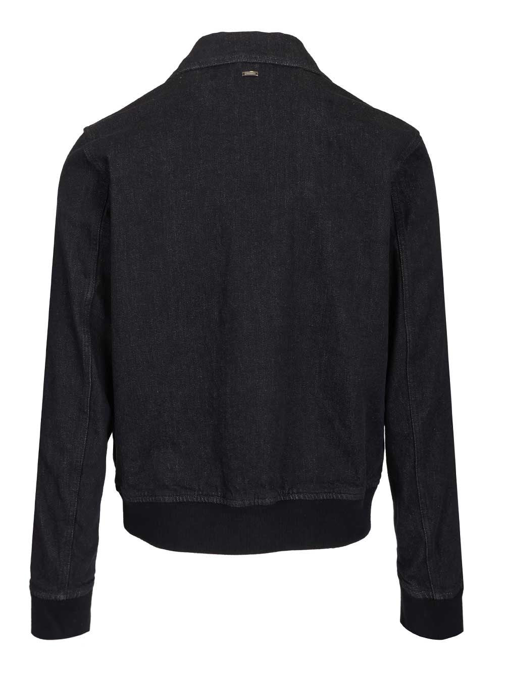 Herno Men Denim Bomber Jacket - Image 2