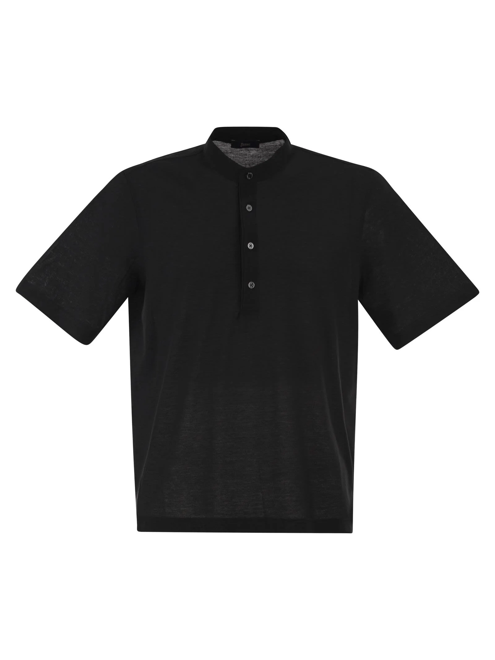 Herno Men Jersey Polo Shirt With Seraph Collar