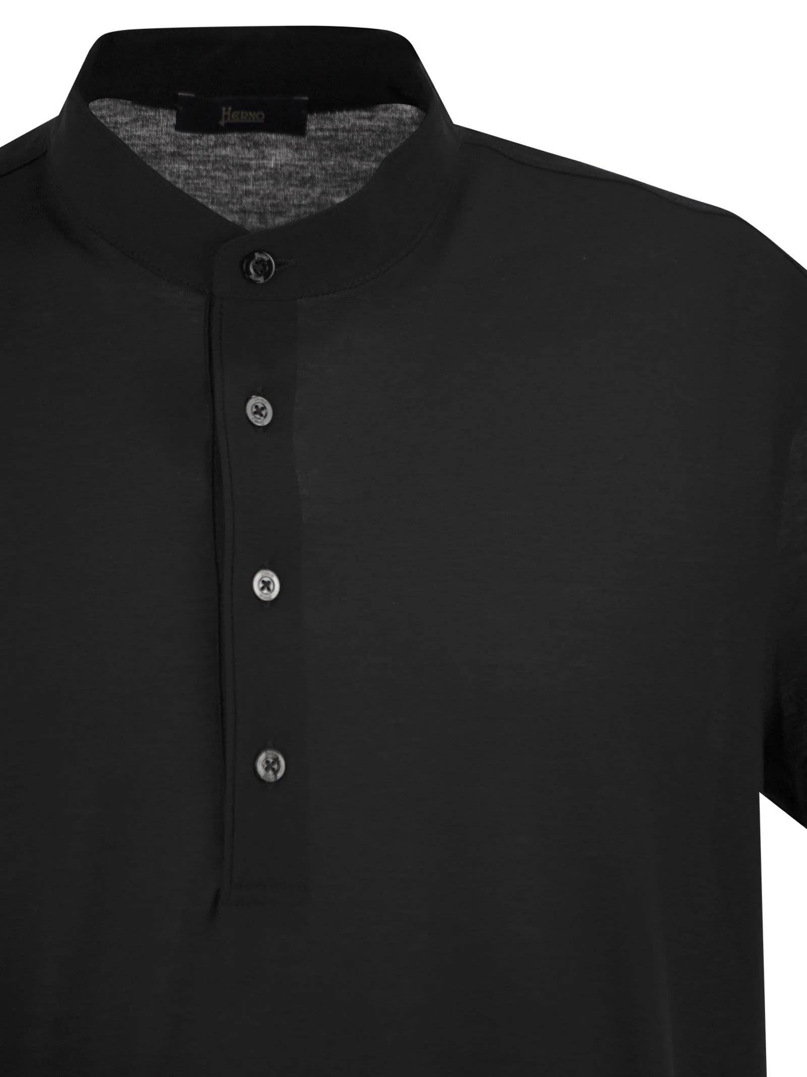 Herno Men Jersey Polo Shirt With Seraph Collar - Image 4