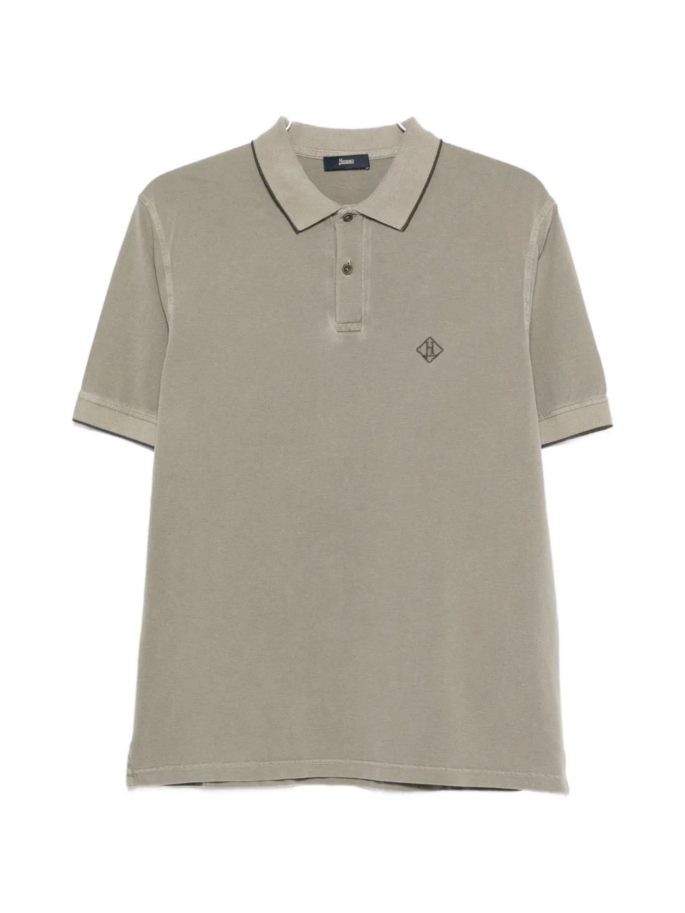 Herno Men Logo Cotton Polo Shirt