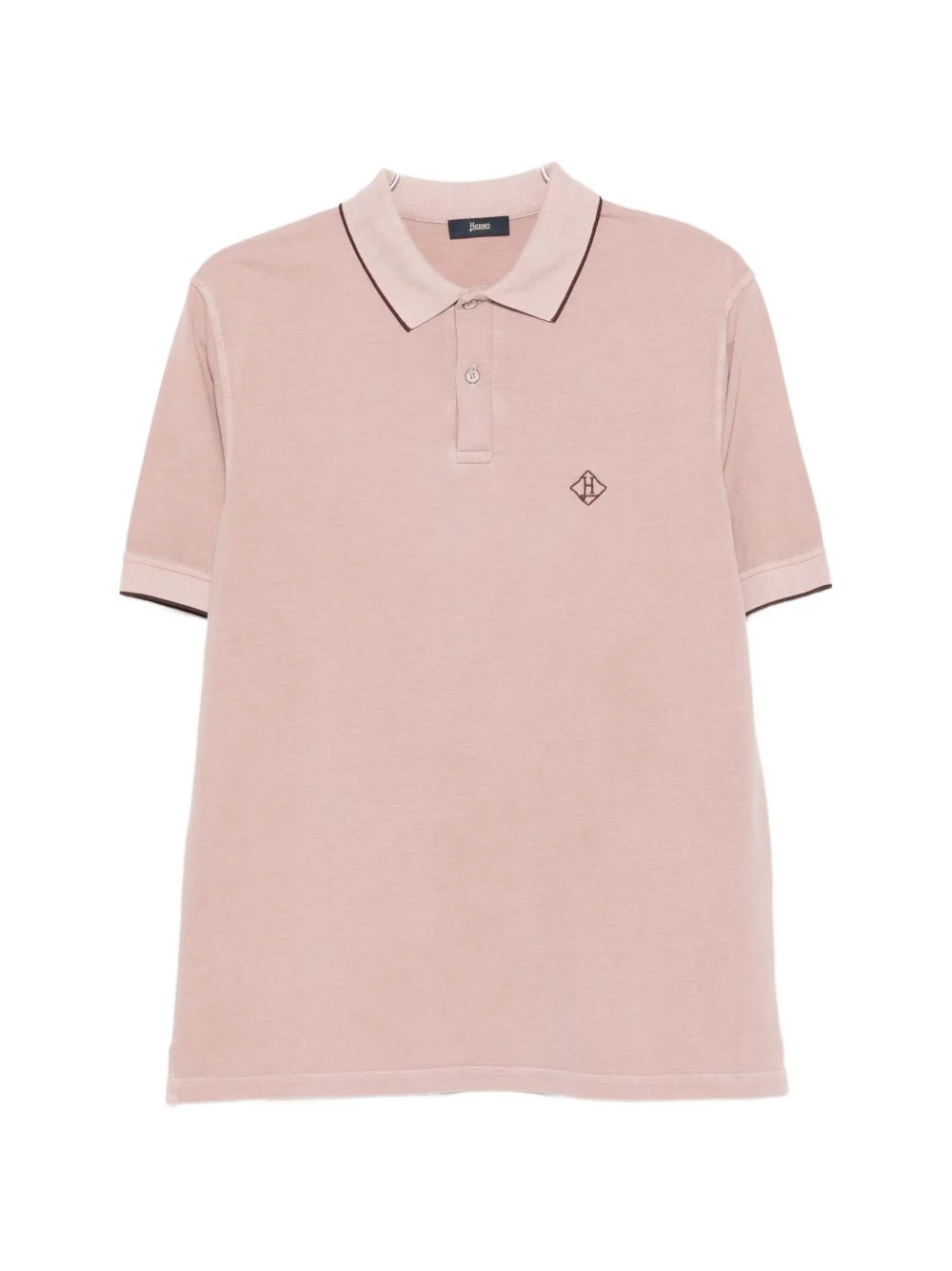 Herno Men Logo Cotton Polo Shirt