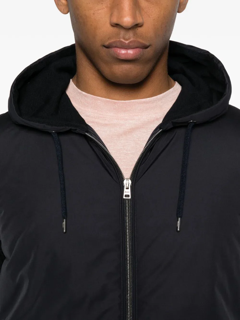 Herno Men Piqué Knit And Nylon Jacket - Image 4