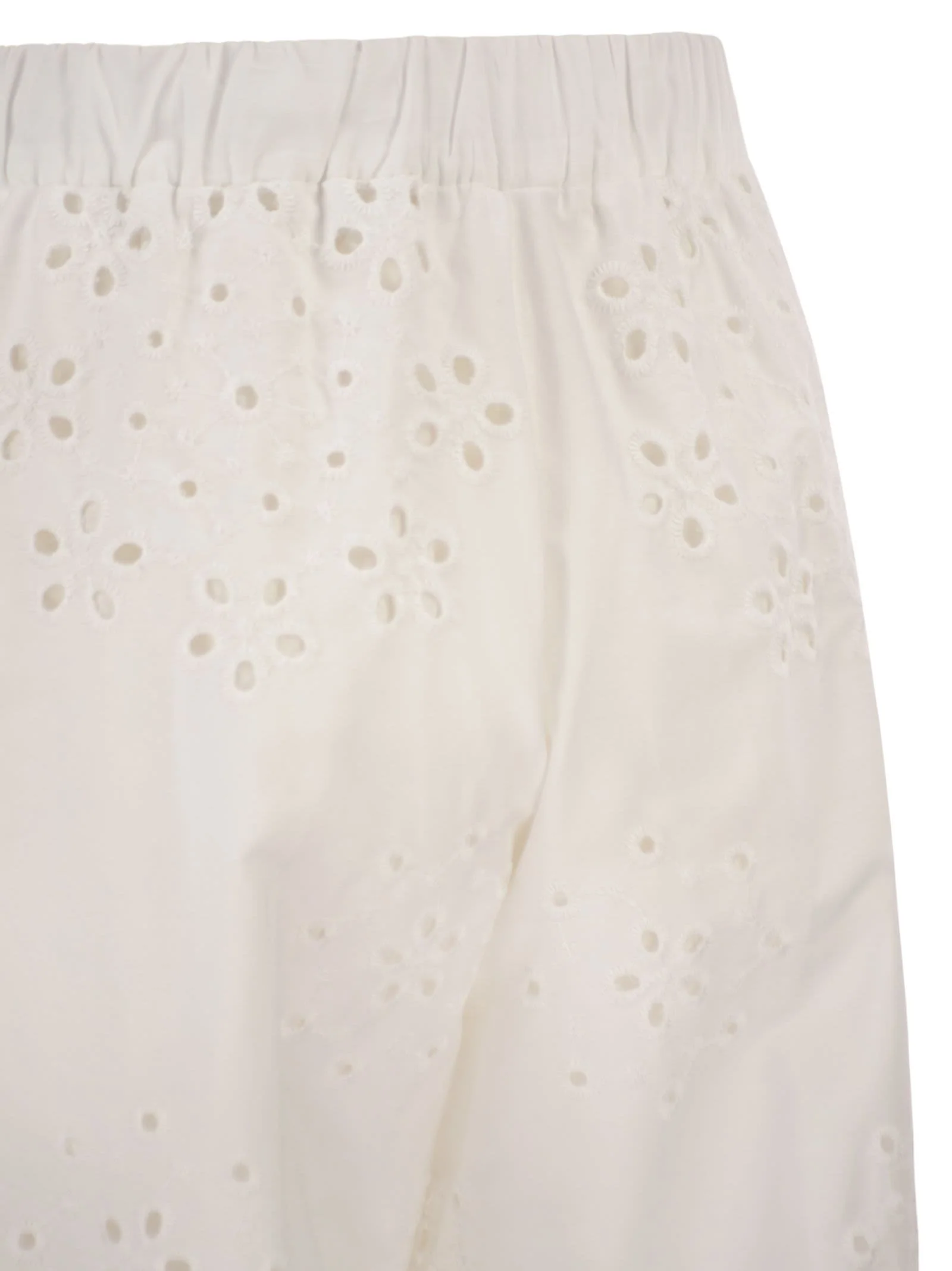 Herno Women Trousers With Broderie Anglaise Detailing - Image 4