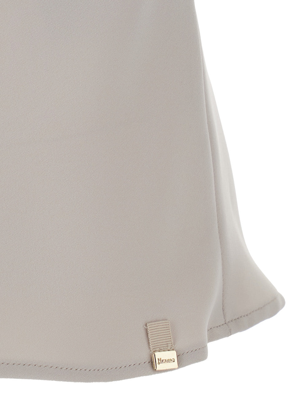 Herno Women White U-Neck Top In Tech Fabric Woman - Image 3
