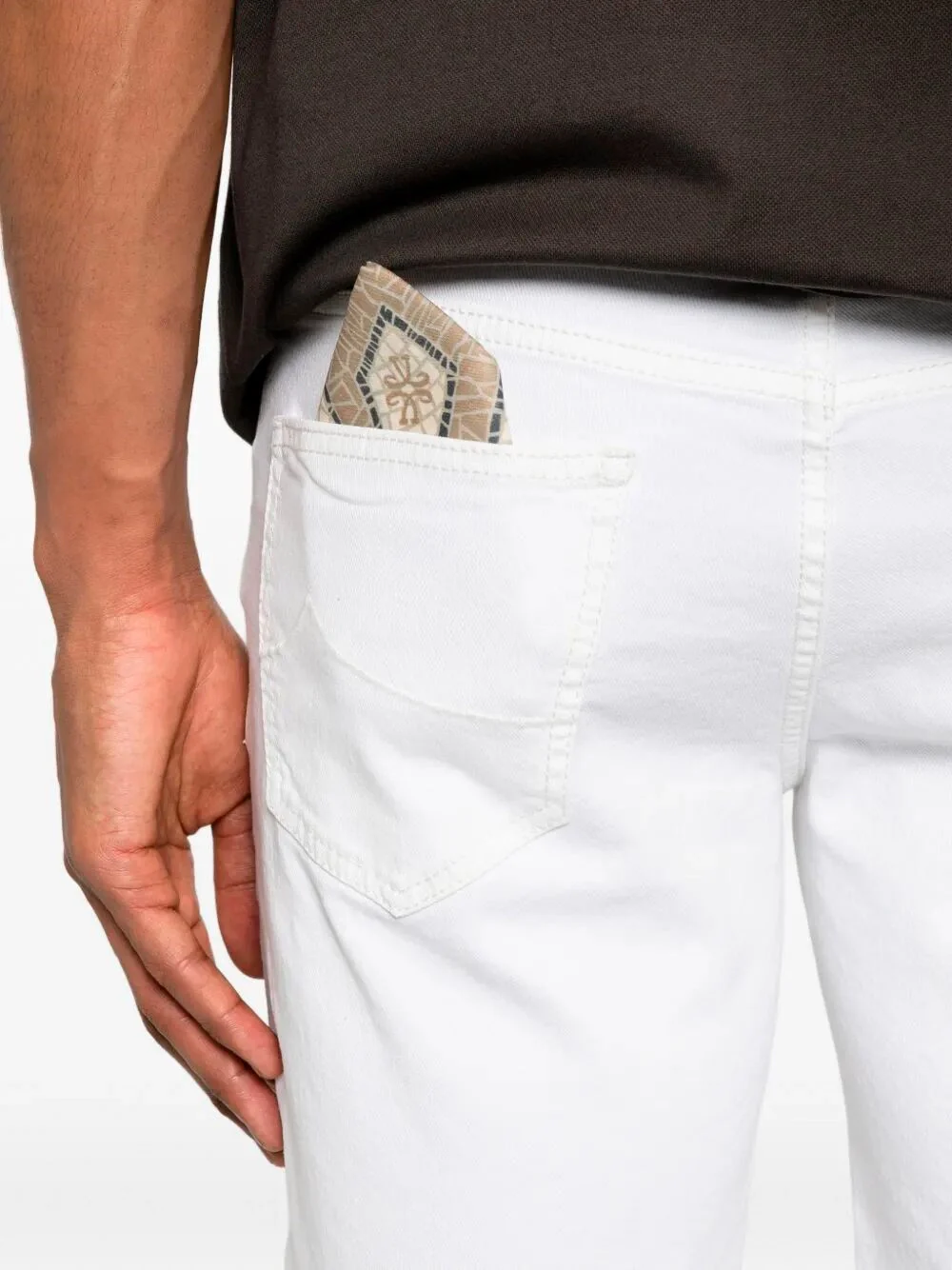 Jacob Cohen Men `Nicolas` Slim Fit 5-Pocket Bermuda - Image 5