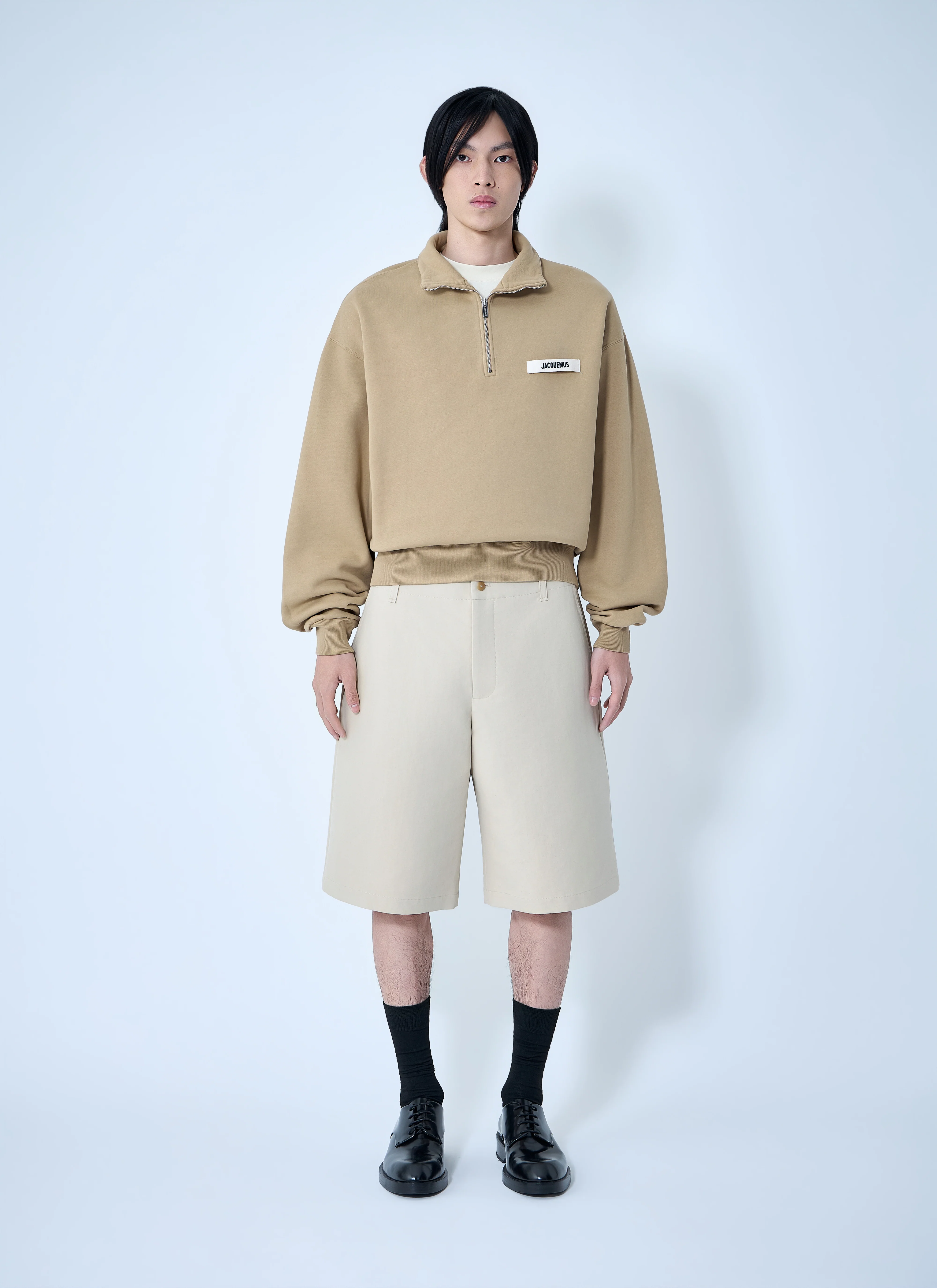 Jacquemus Men Le Camionneur Gros Grain Zip Sweatshirt - Image 2