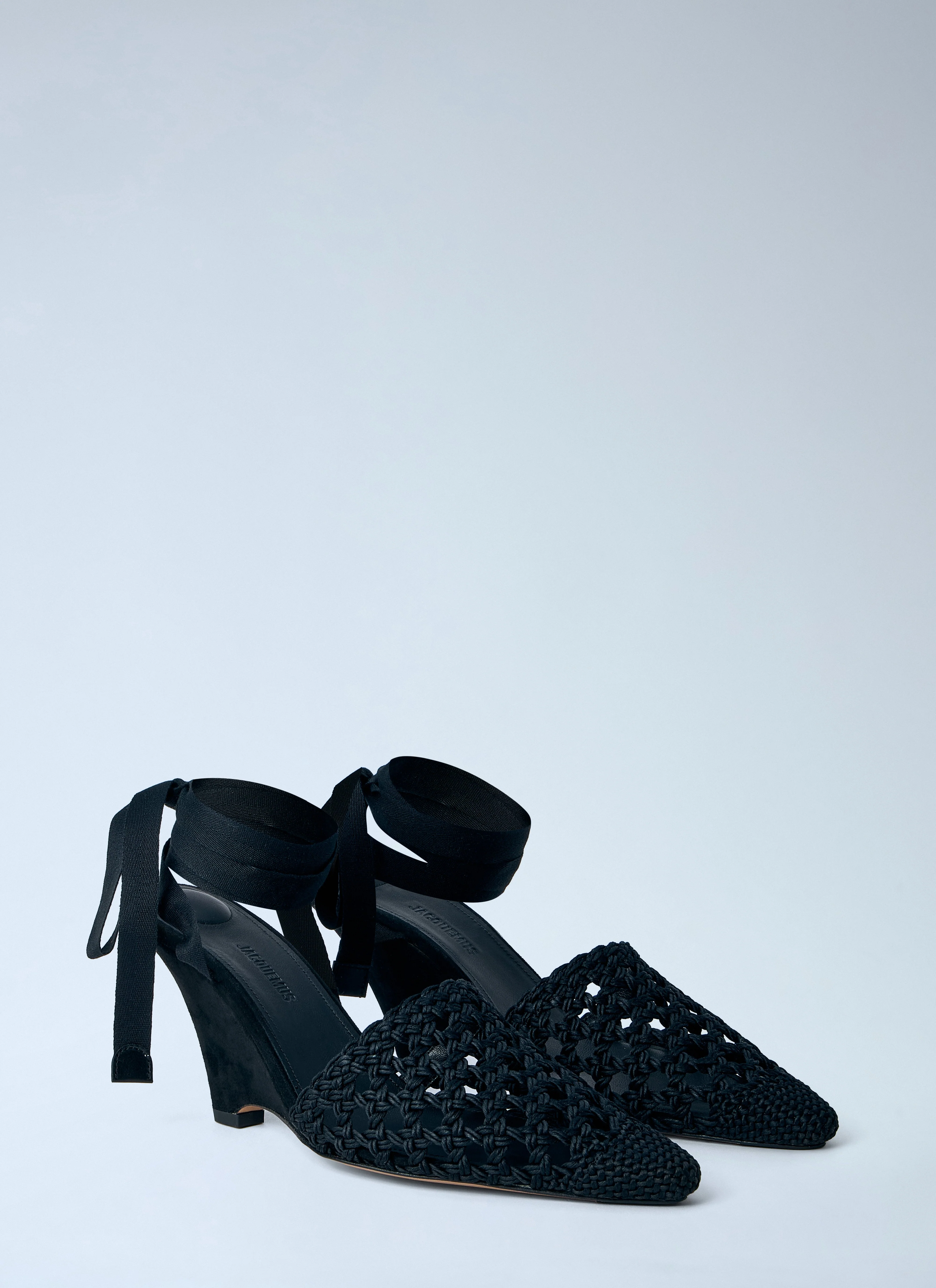 Jacquemus Women Woven Wedge Sandals - Image 2