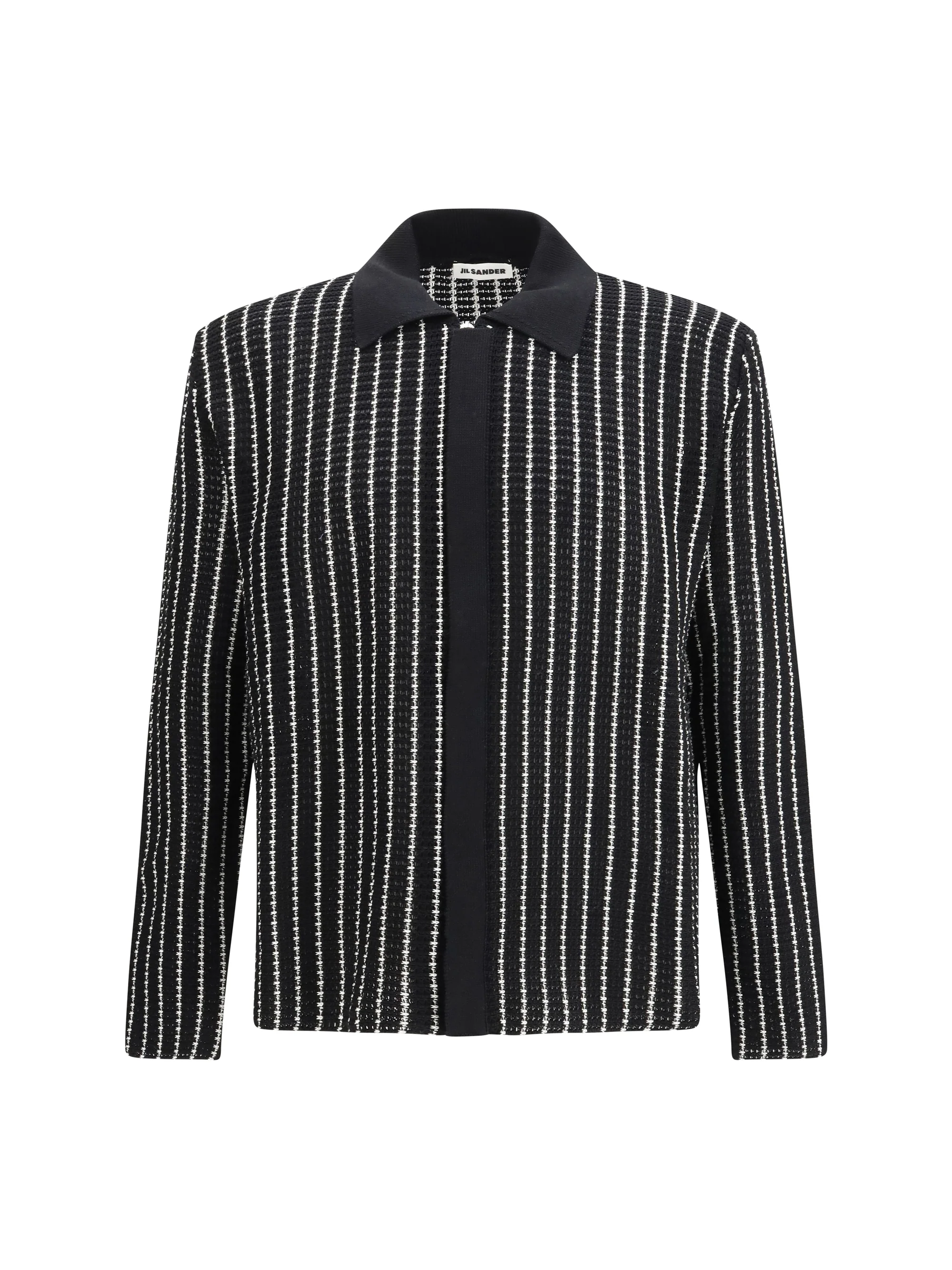 Jil Sander Men Embroidered Crochet Cardigan
