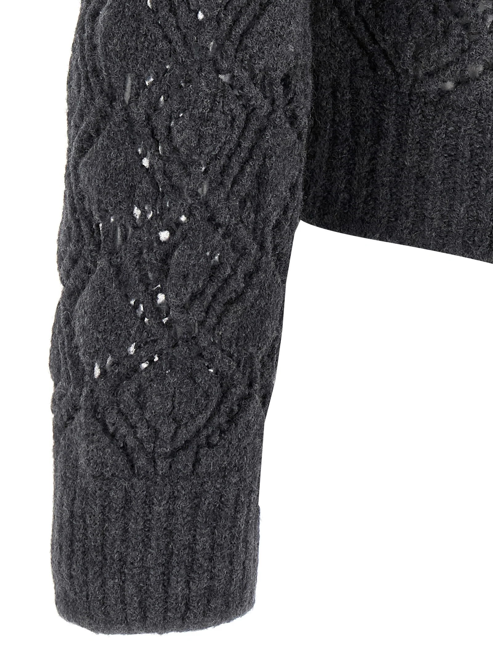 Jil Sander Men Openwork Wool Cardigan - Image 4