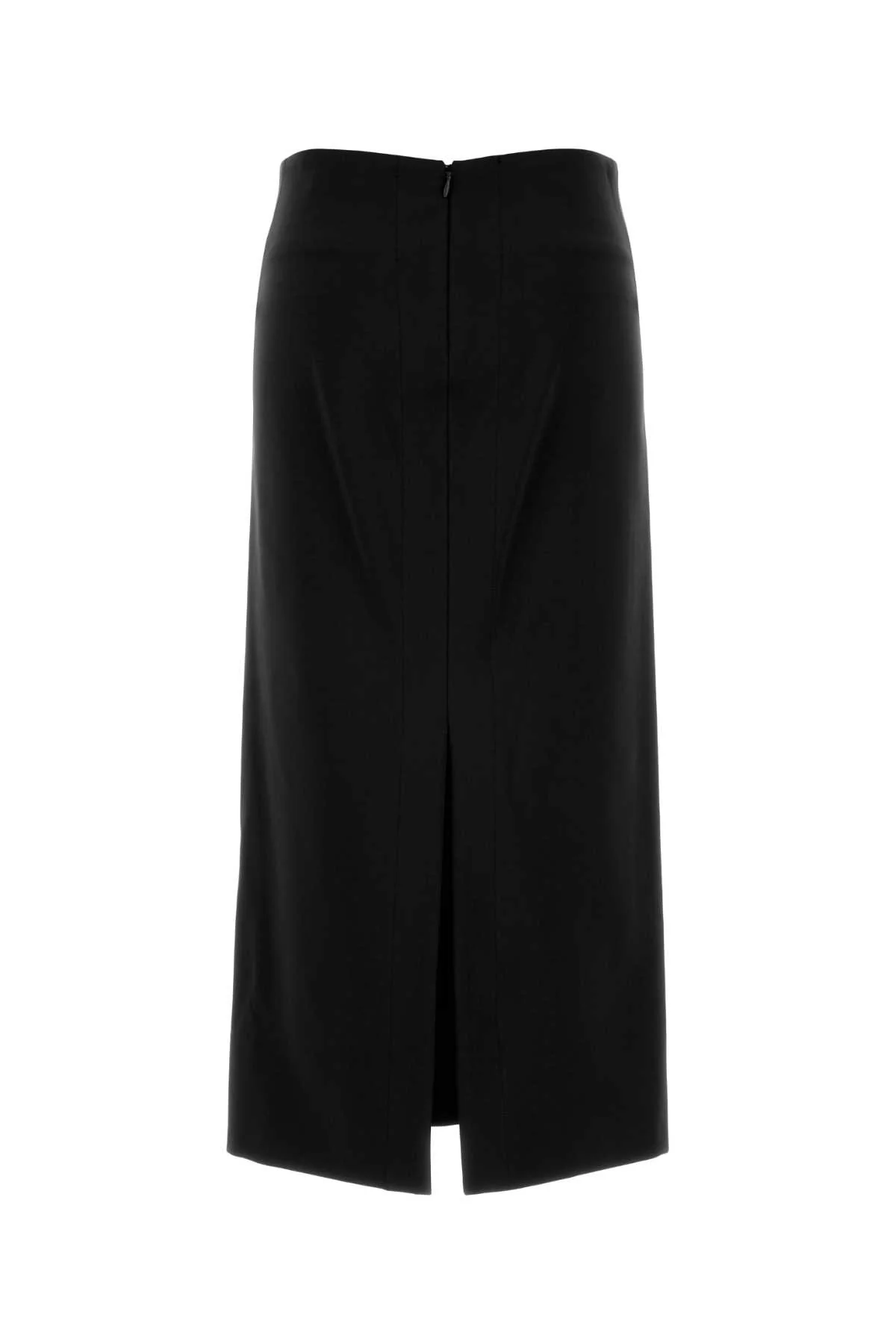 Jil Sander Women Black Jersey Skirt - Image 2