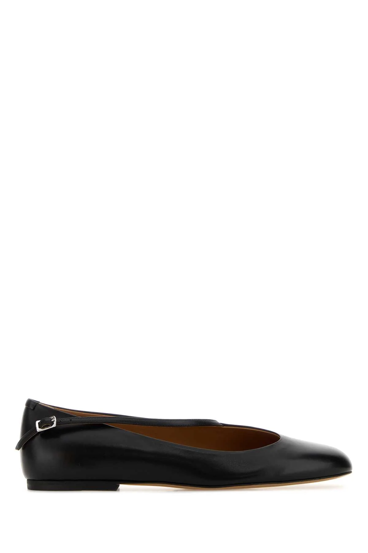 Jil Sander Women Black Leather Elyss Ballerinas