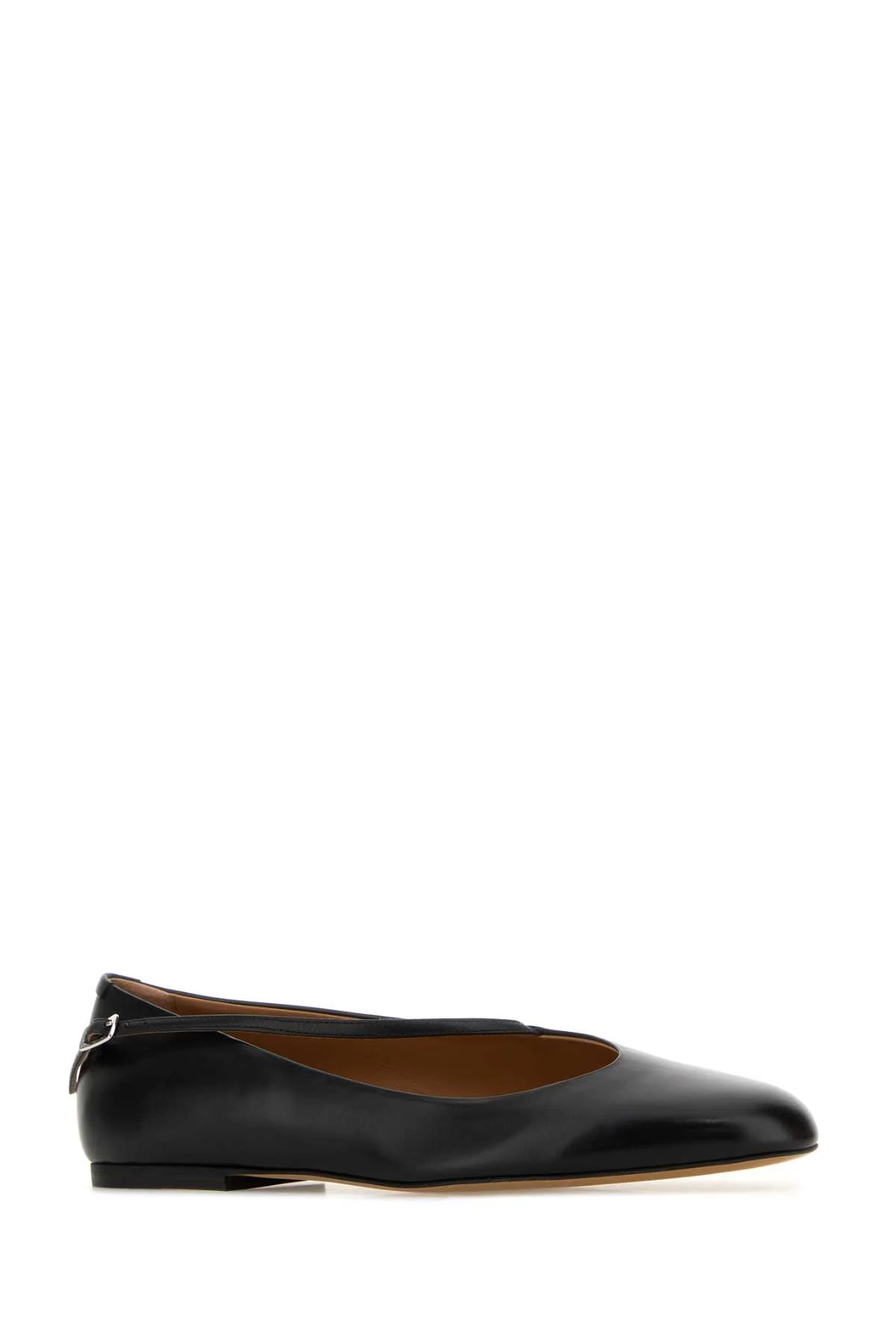 Jil Sander Women Black Leather Elyss Ballerinas - Image 2