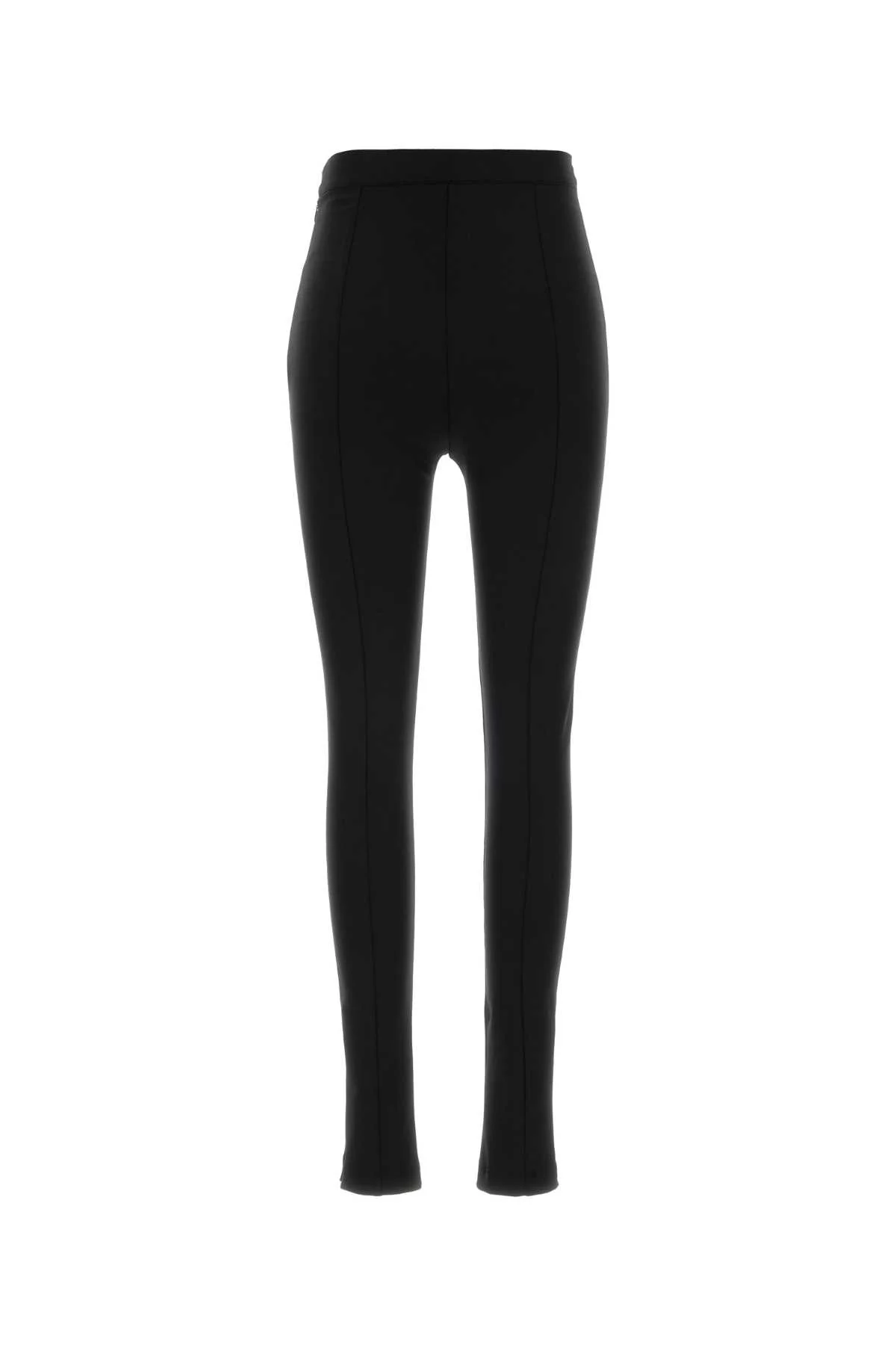 Jil Sander Women Black Stretch Virgin Wool Blend Pant - Image 2