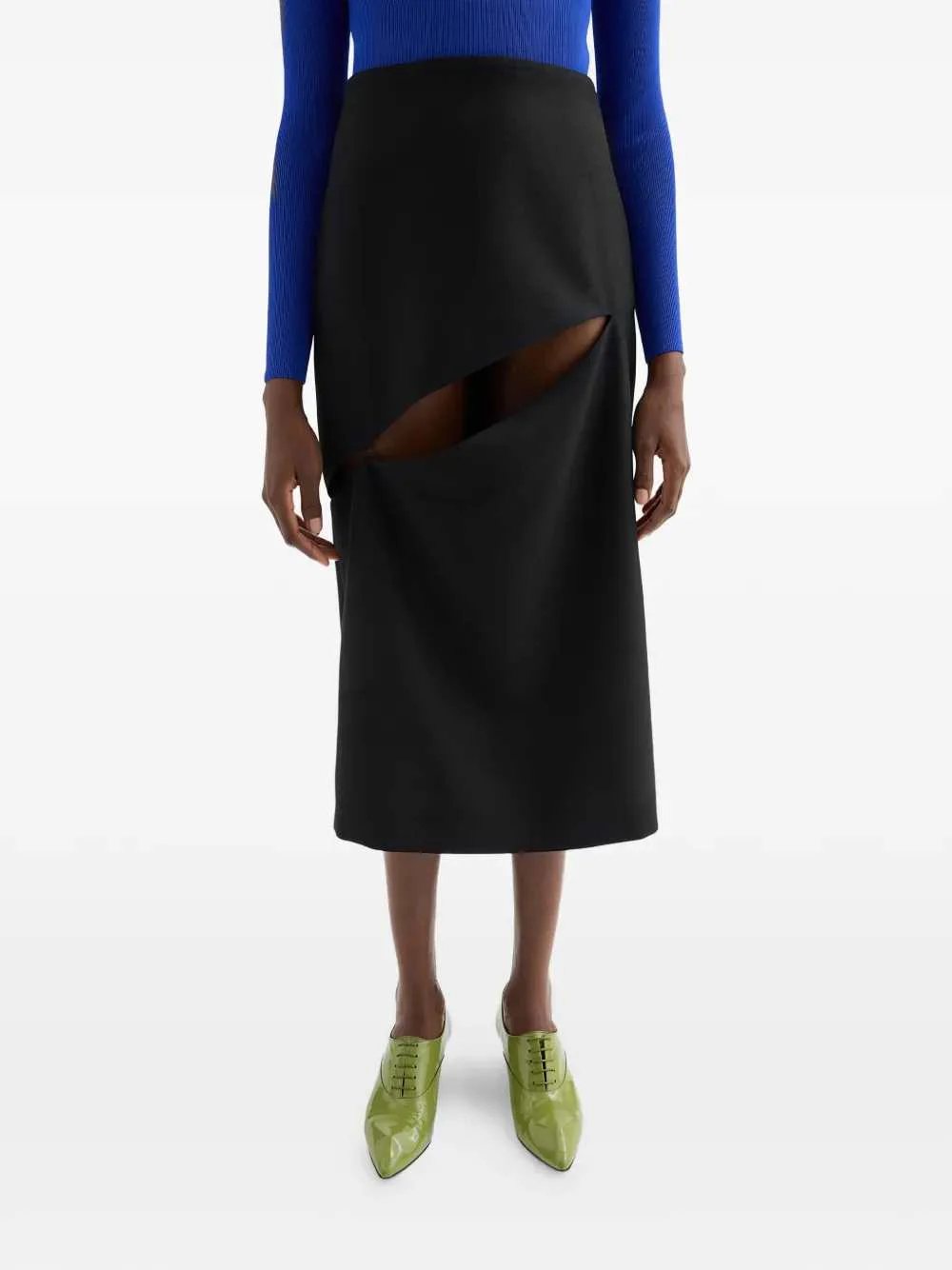 Jil Sander Women Midi Skirt With Cut-Out Detail - Image 2