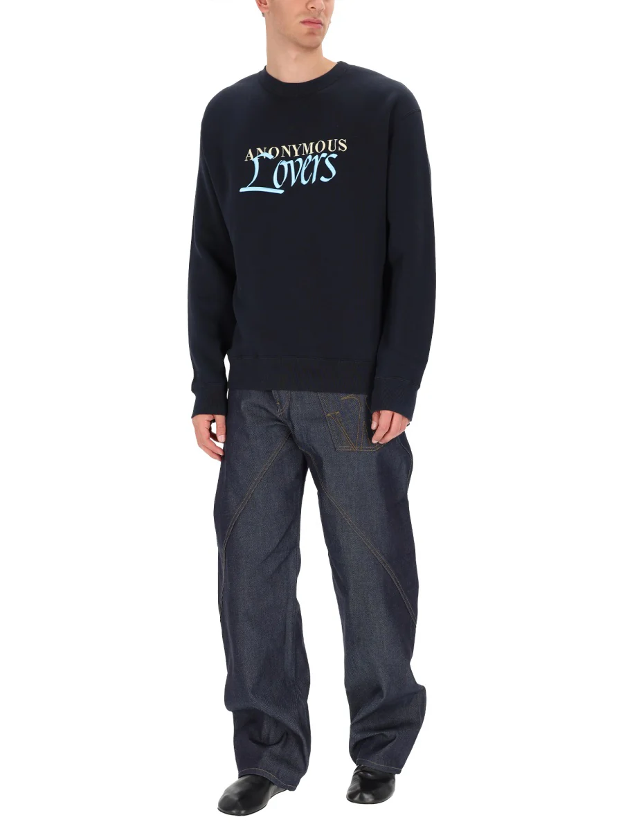 Jw Anderson Men "Anonymous Lovers" Sweatshirt - Image 2
