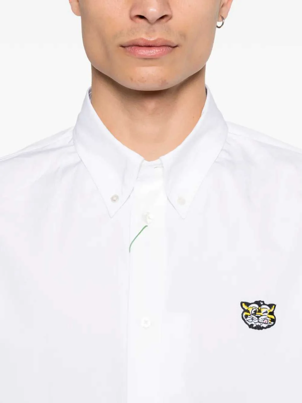 Kenzo Men Wild Tiger Embroidered Shirt - Image 5