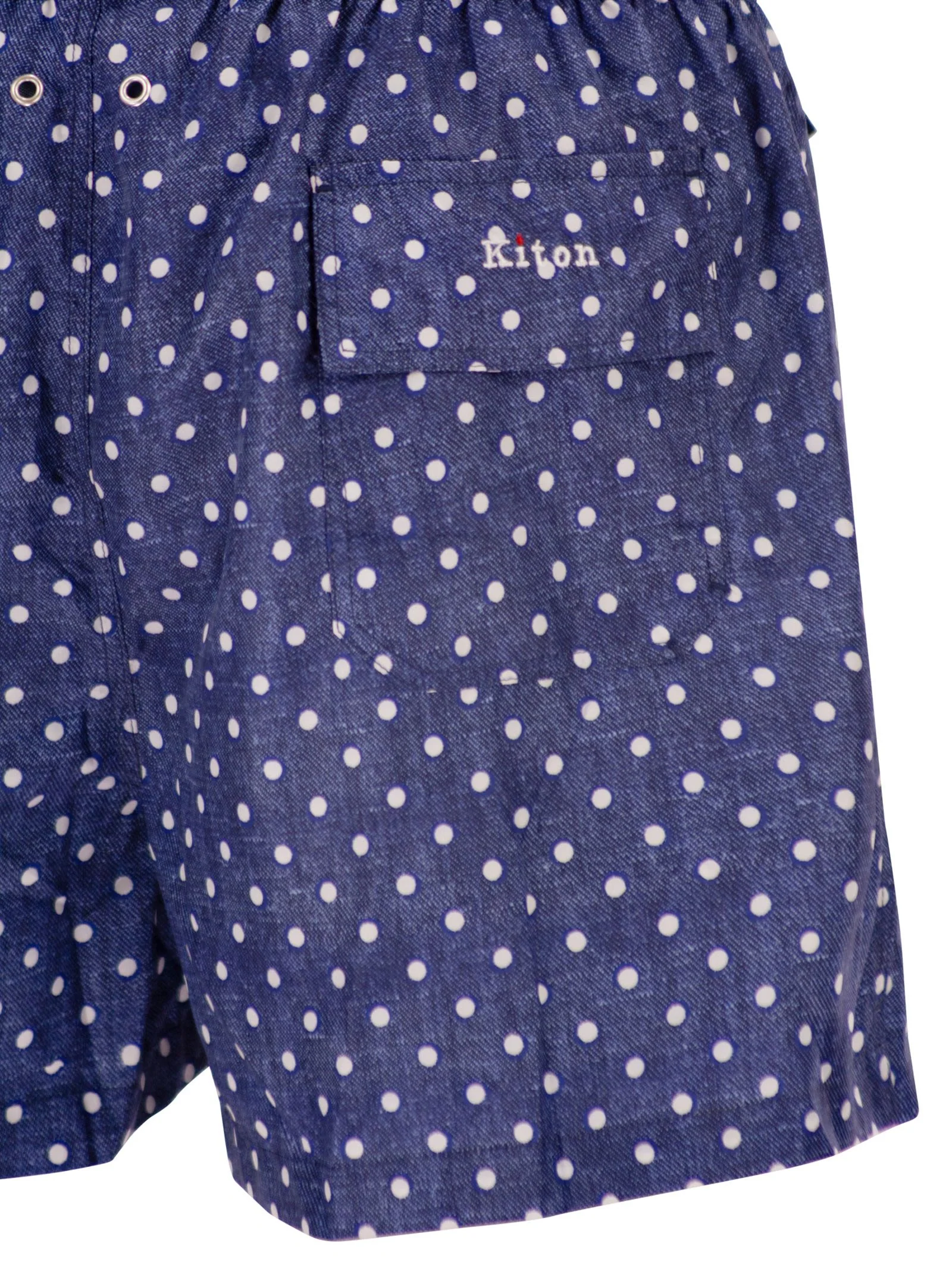 Kiton Men Short Patterned Swim Boxers - Image 4