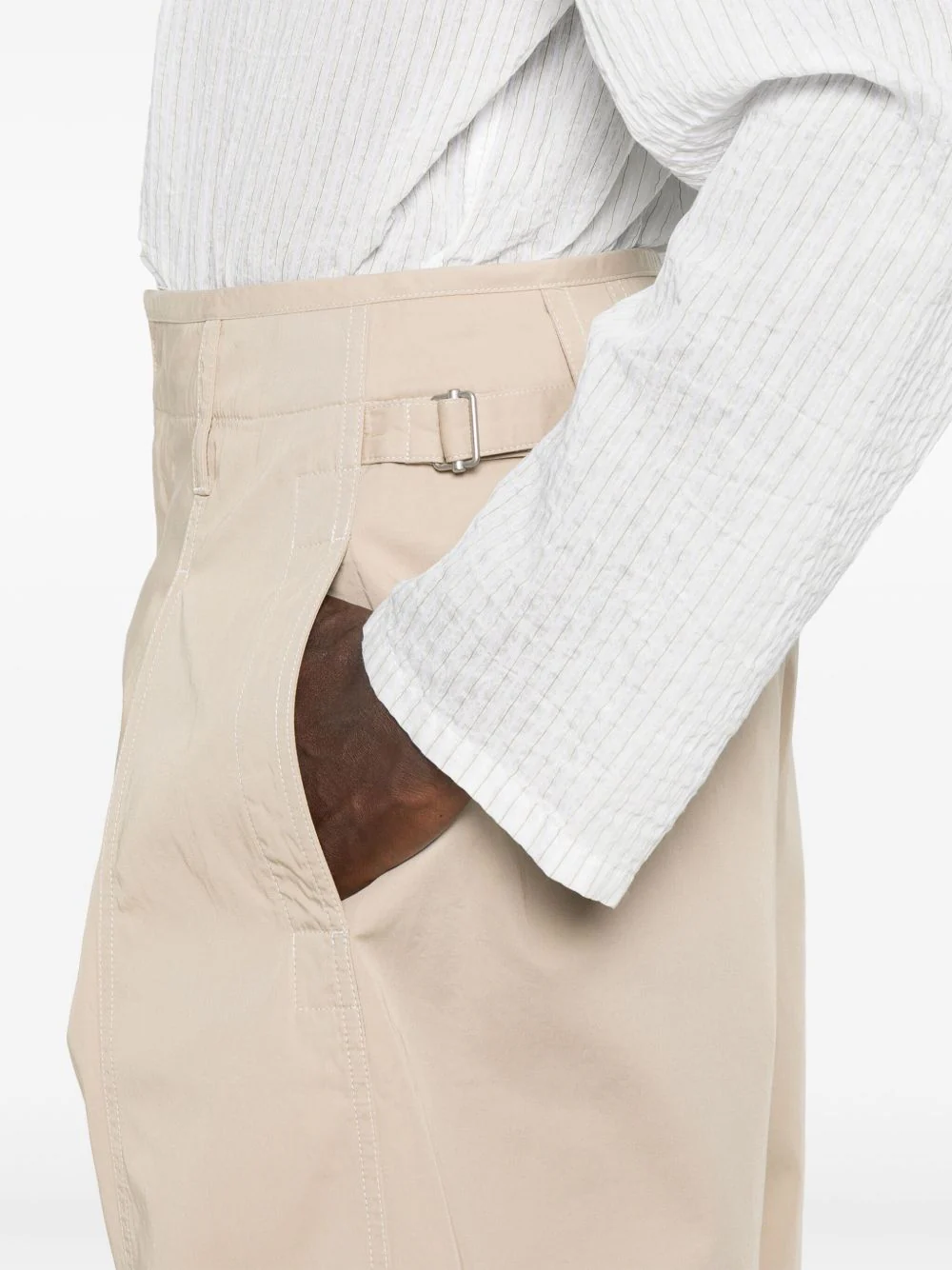 Lemaire Men Cotton Bermuda Trousers - Image 3