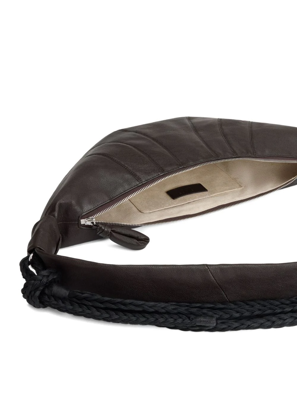 Lemaire Women Braid Croissant Medium Leather Shoulder Bag - Image 4