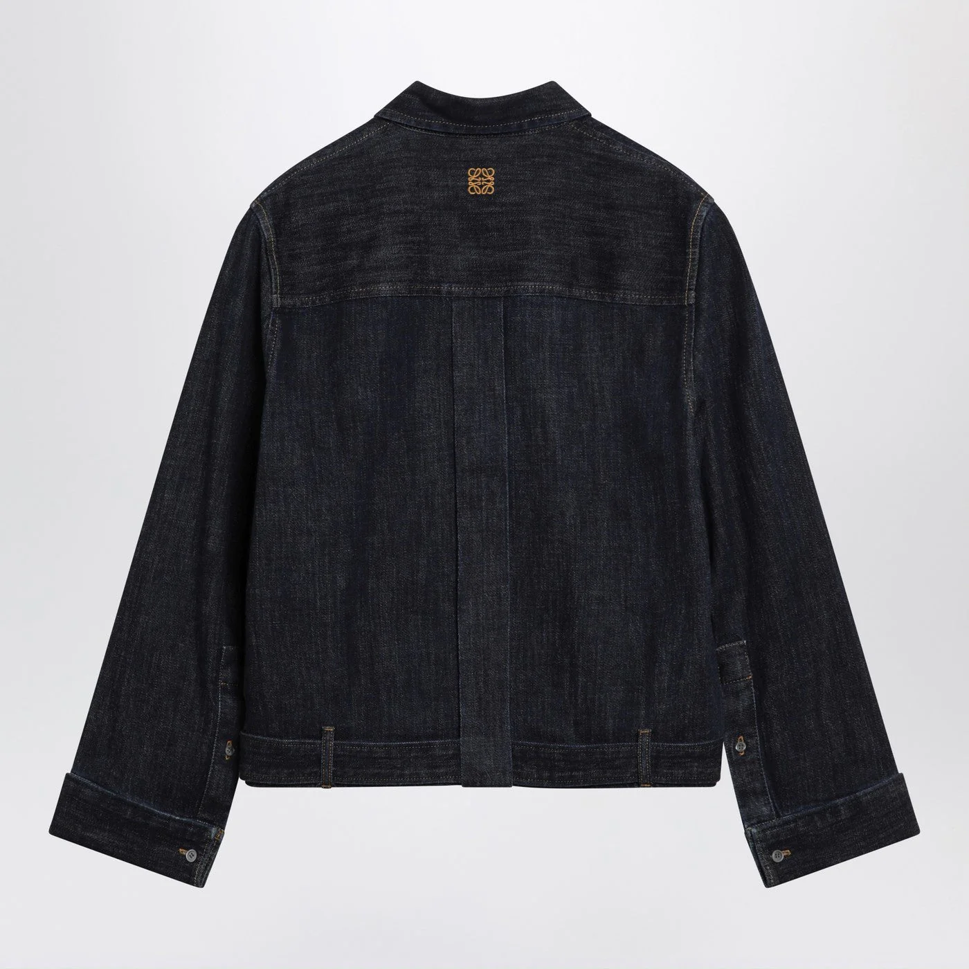 Loewe Indigo Blue Draped Denim Shirt Women - Image 2