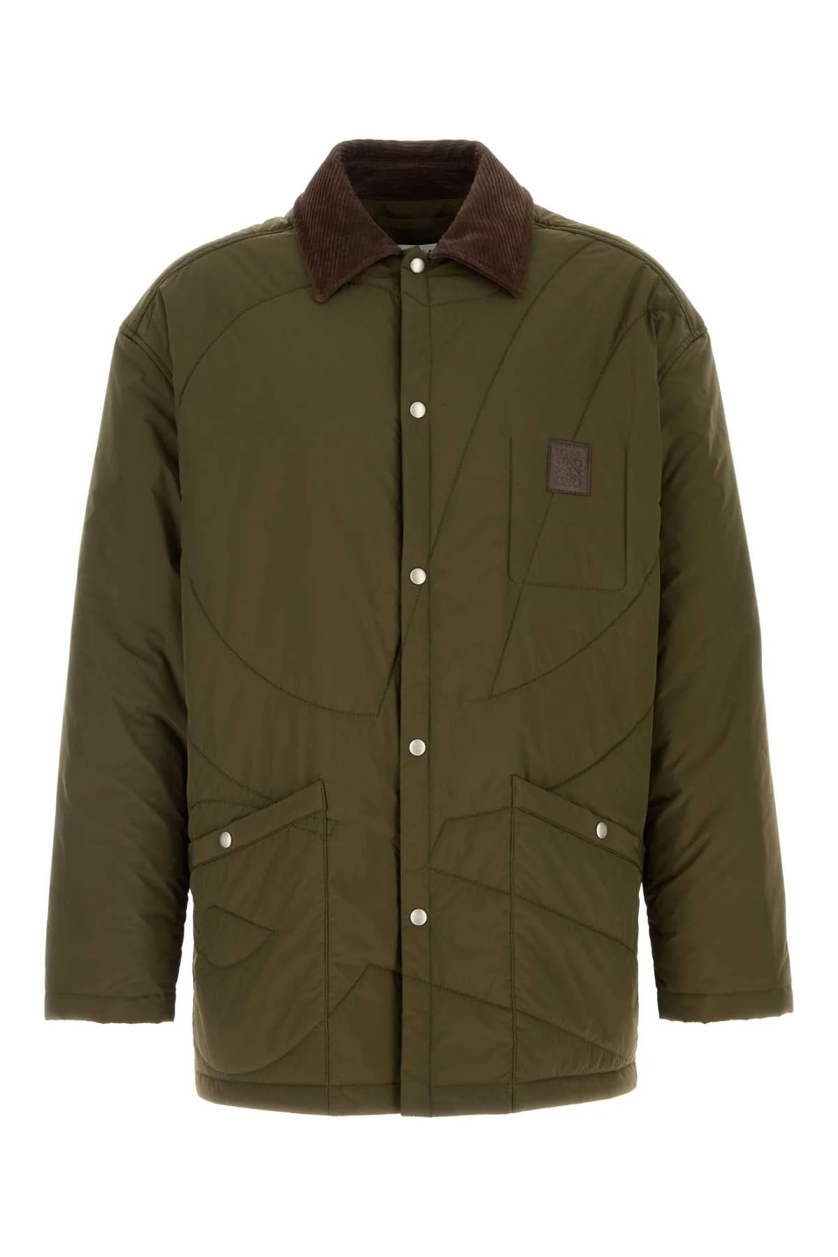 Loewe Men Army Green Polyester Jacket
