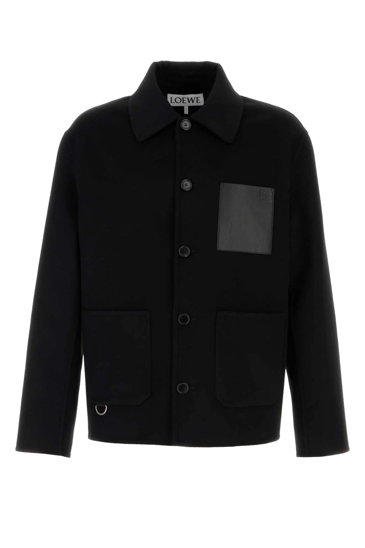 Loewe Men Black Wool Blend Jacket