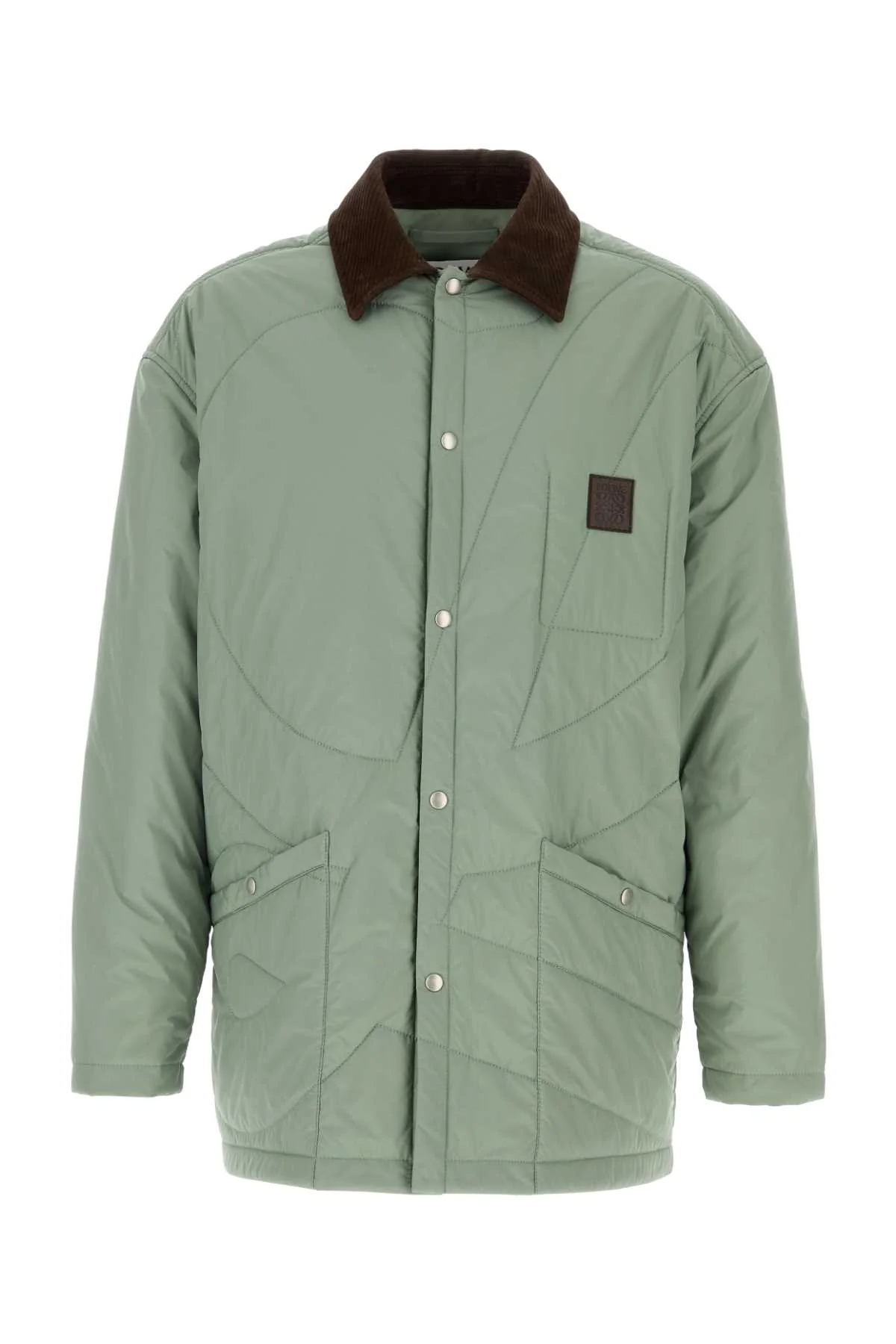 Loewe Men Mint Green Polyester Padded Jacket