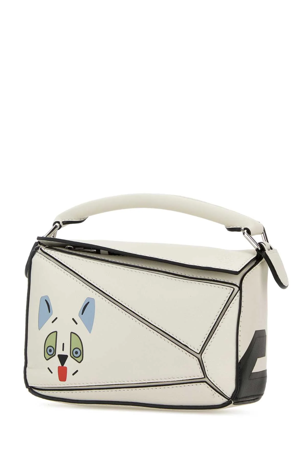 Loewe Women Chalk Leather Mini Puzzle Handbag - Image 2