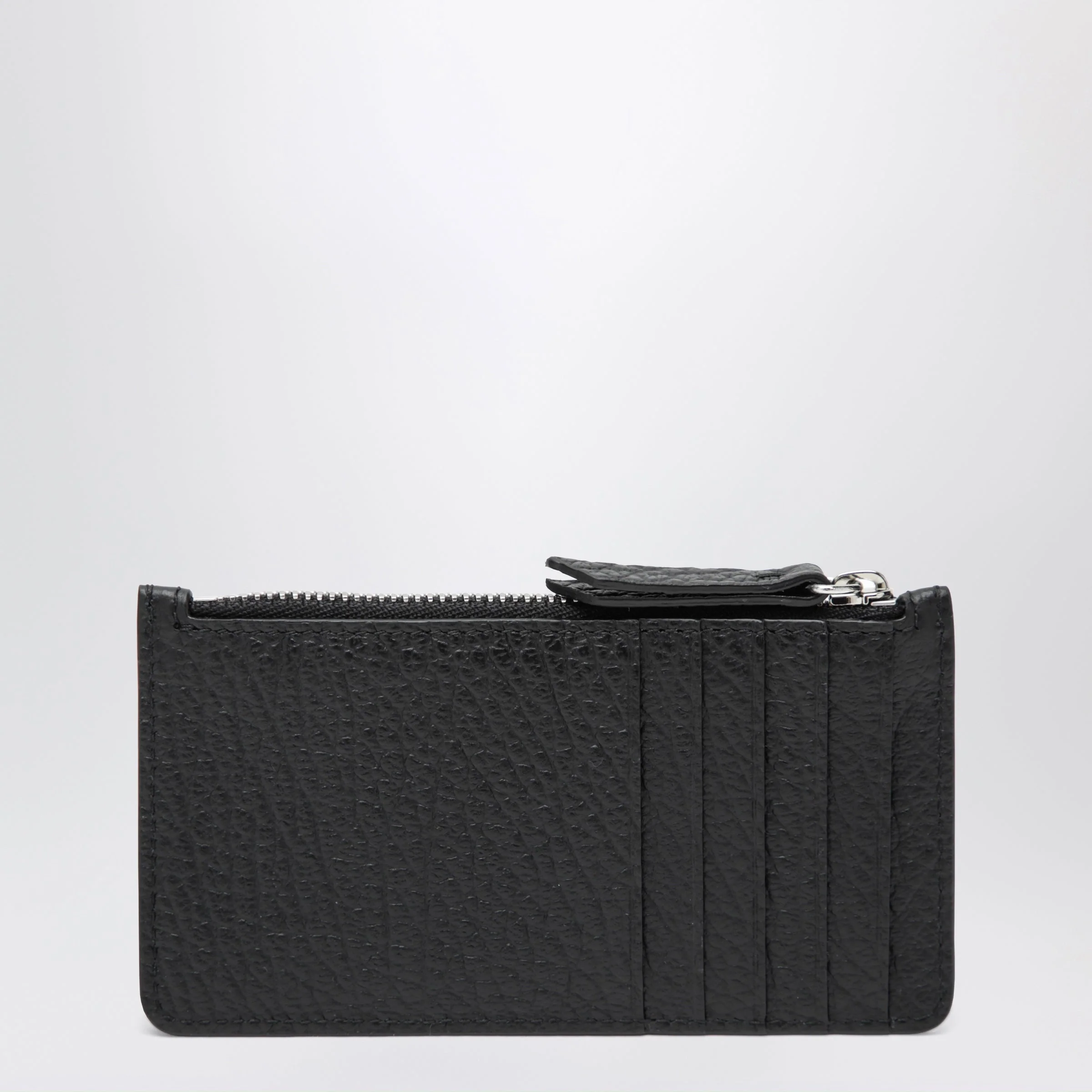 Maison Margiela Black Four Stitches Zip Cardholder Men - Image 2