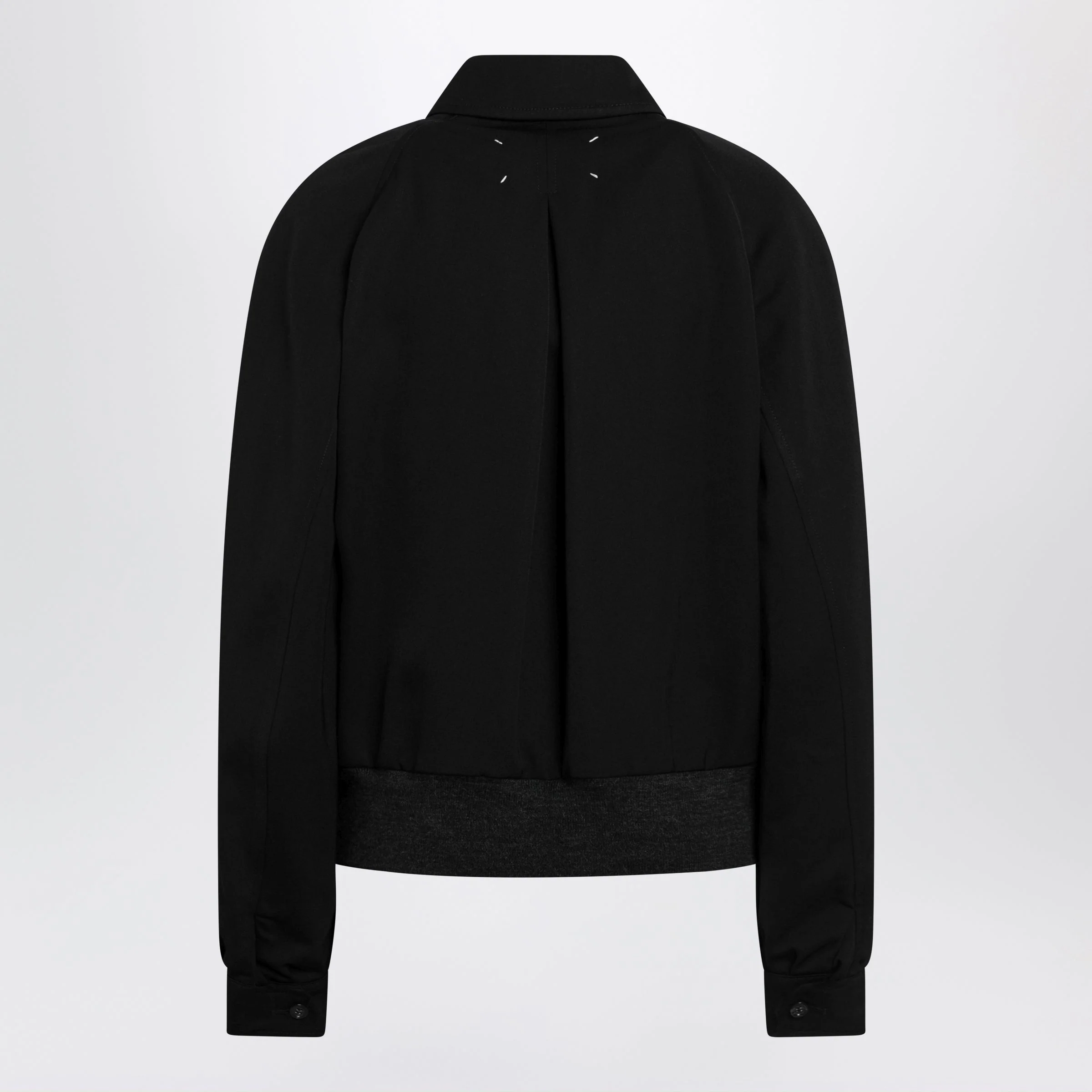 Maison Margiela Black Zip-Up Jacket In Virgin Wool Women - Image 2