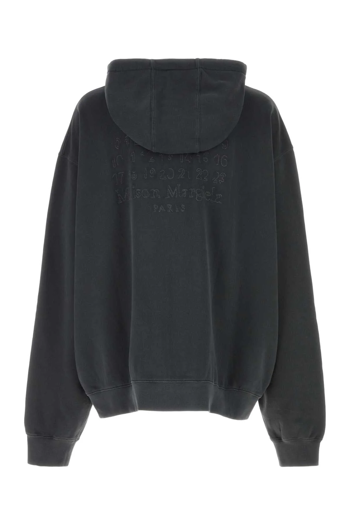 Maison Margiela Men Graphite Cotton Oversize Sweatshirt - Image 2