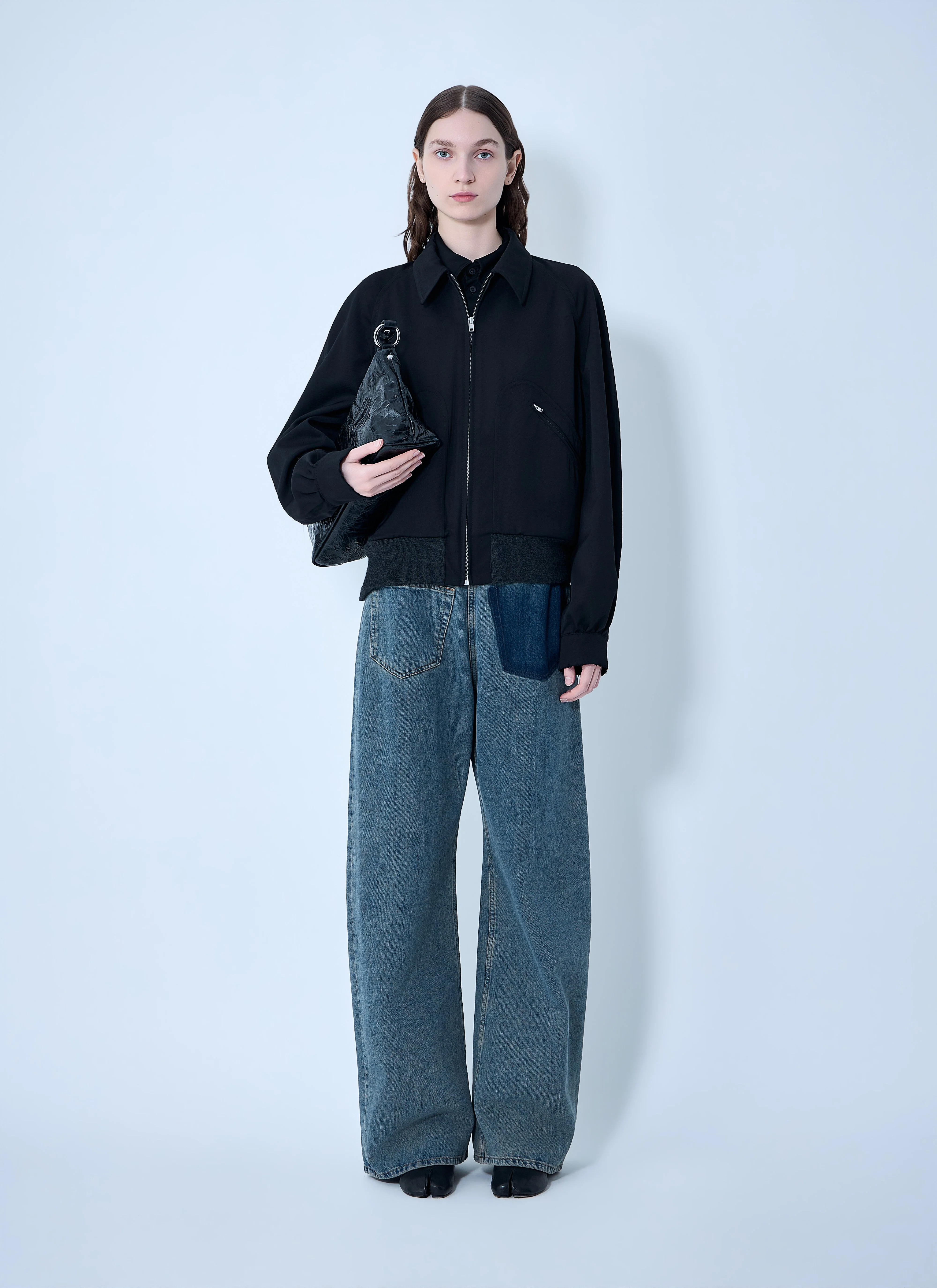Maison Margiela Women Zip-Front Wool-Blend Jacket - Image 2