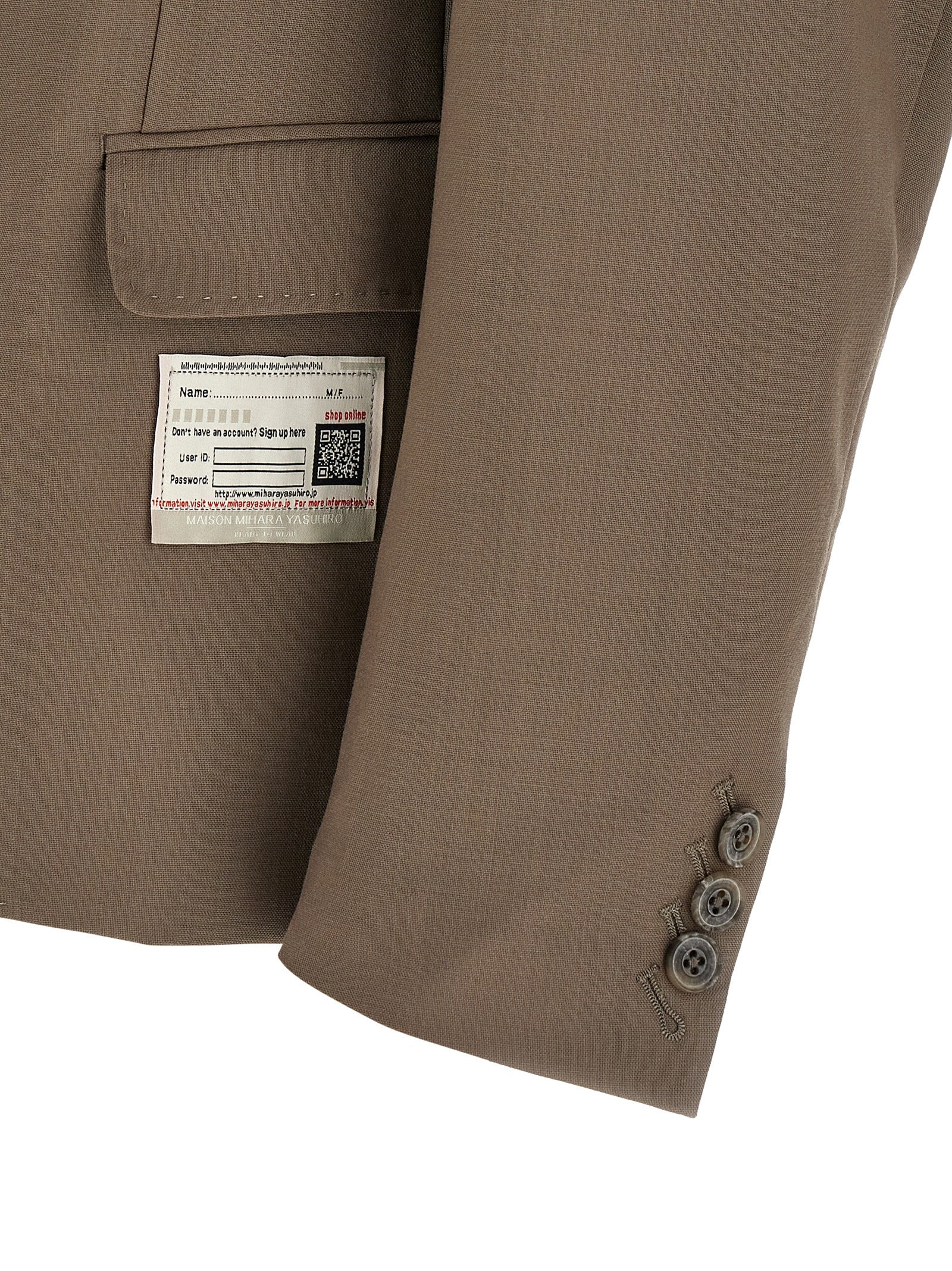 Maison Mihara Yasuhiro Men Double Layer Lapel Blazer Jacket - Image 4