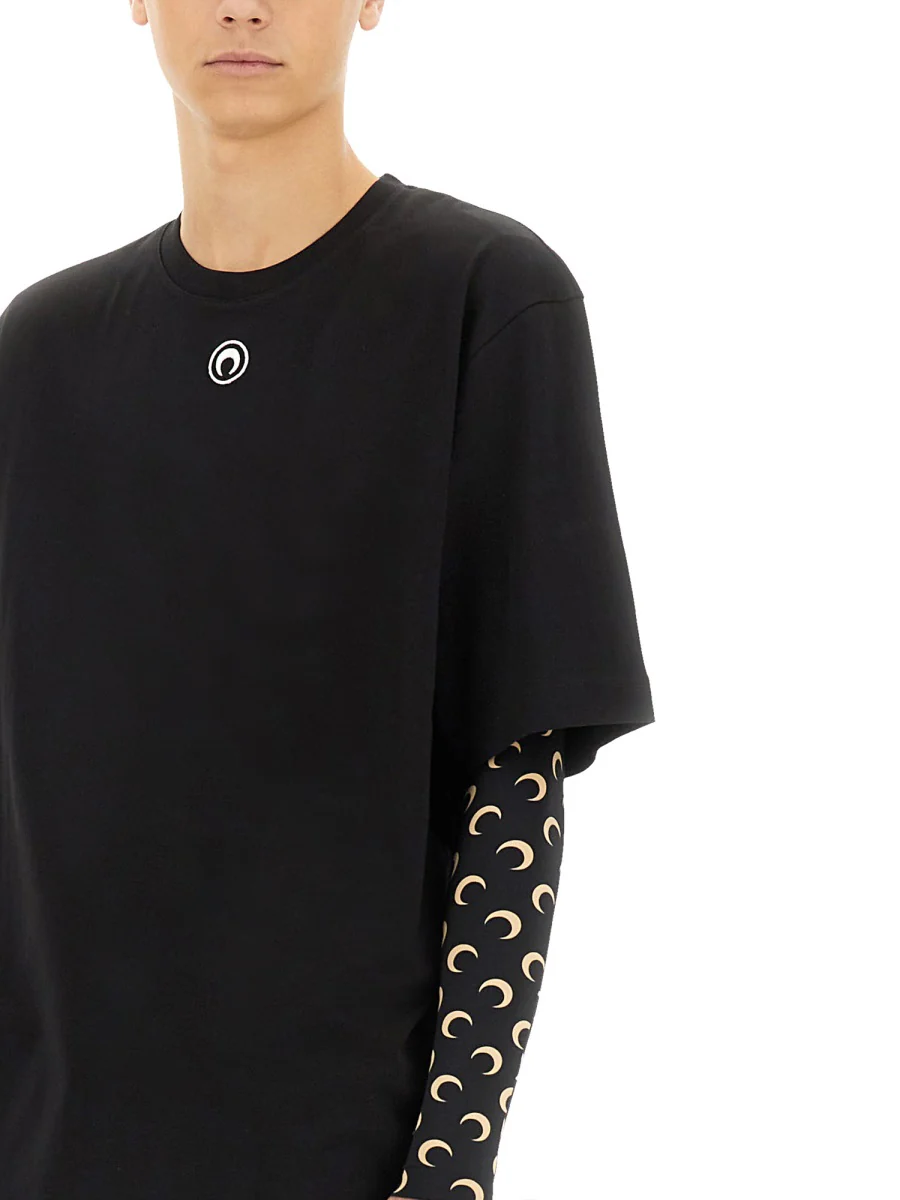 Marine Serre Men T-Shirt In Jersey - Image 4