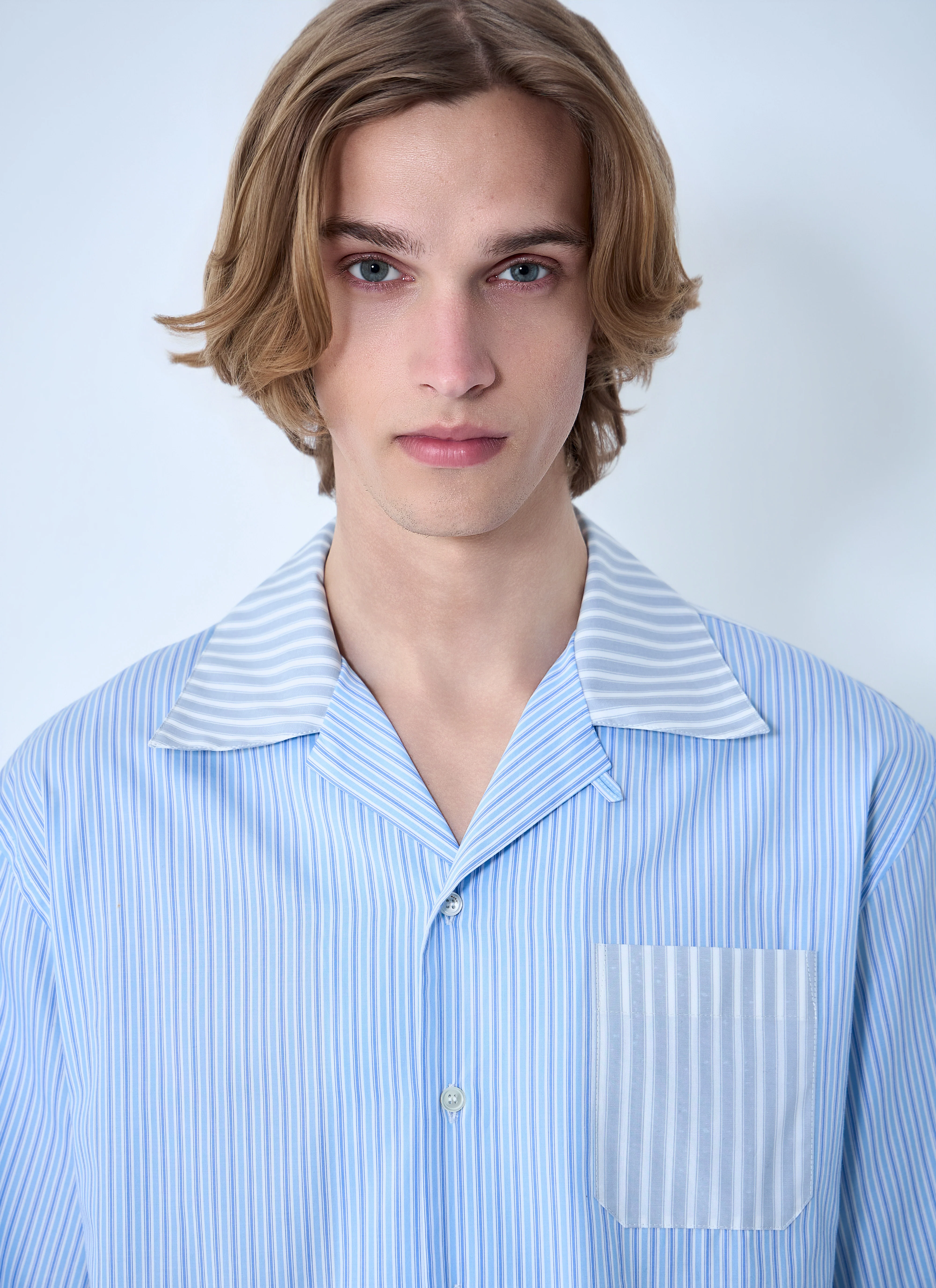 Marni Men Striped Cotton Poplin Shirt - Image 5