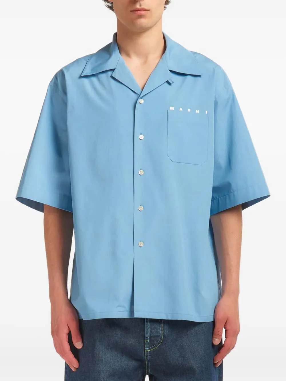 Marni Men T-Shirt With Logo Pocket - Image 2