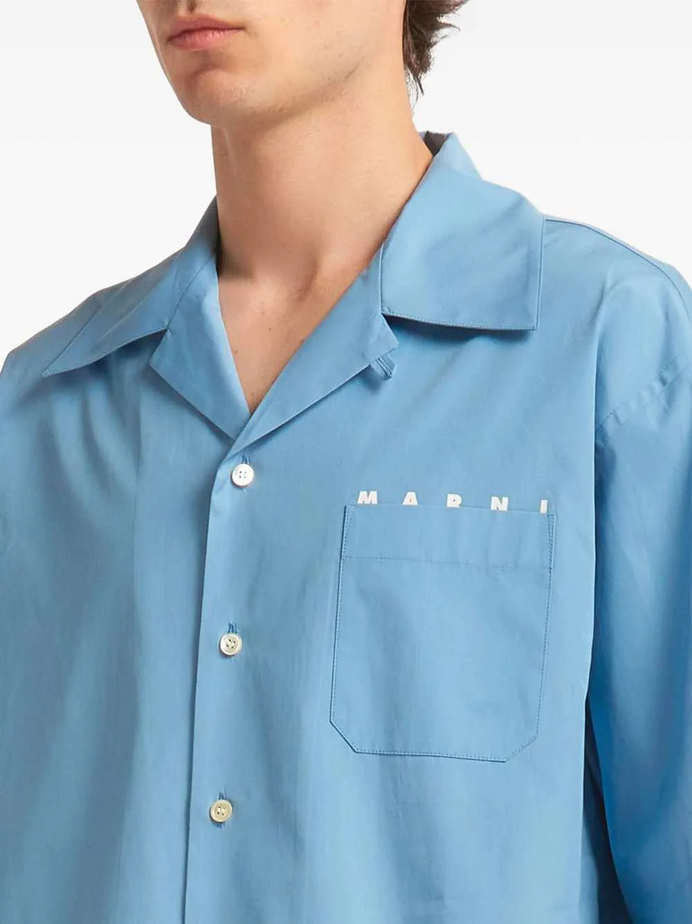 Marni Men T-Shirt With Logo Pocket - Image 4