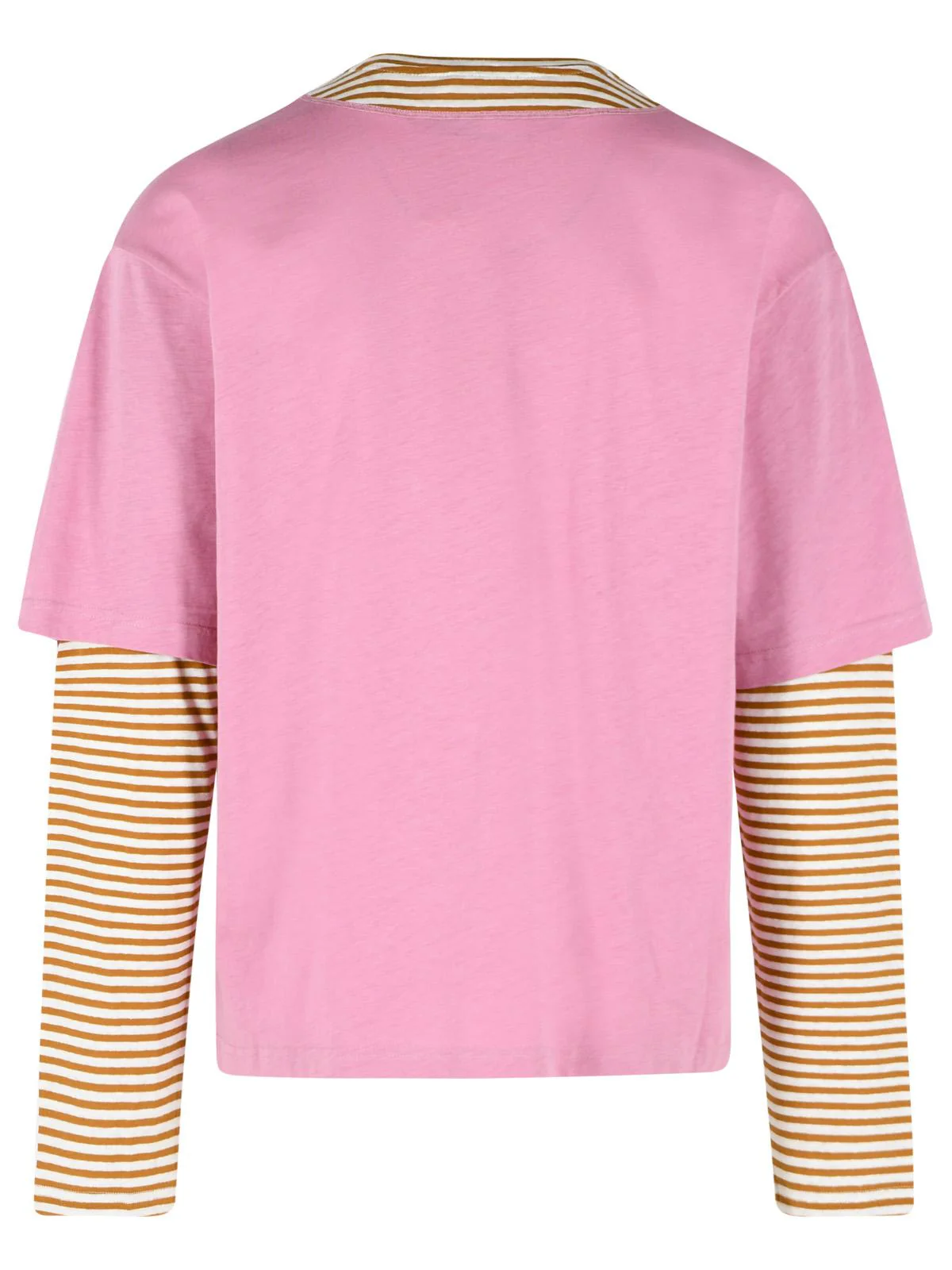 Marni Pink Linen And Cotton Double Layer T-Shirt Men - Image 3