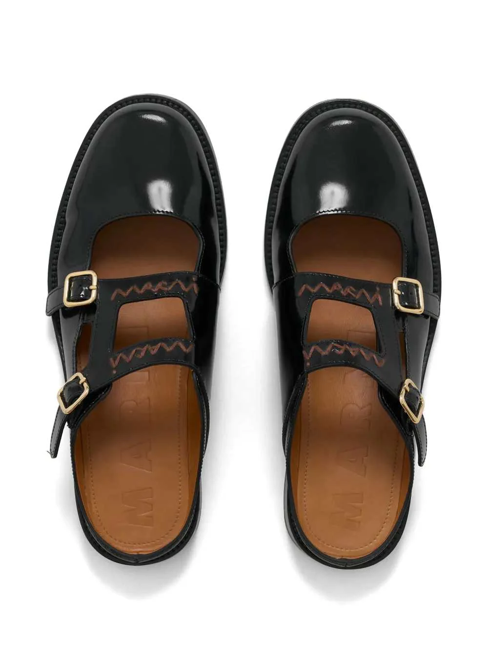 Marni Women Buckle Mules - Image 4