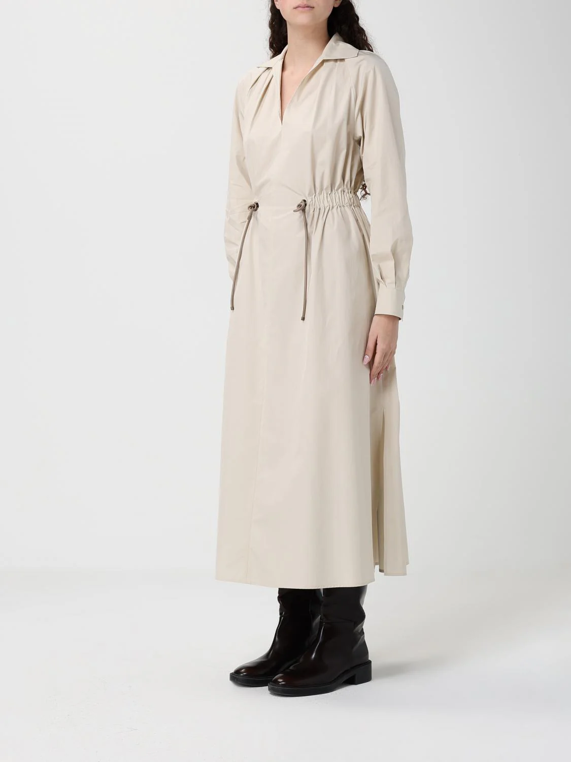 Max Mara Dress Woman Beige - Image 3